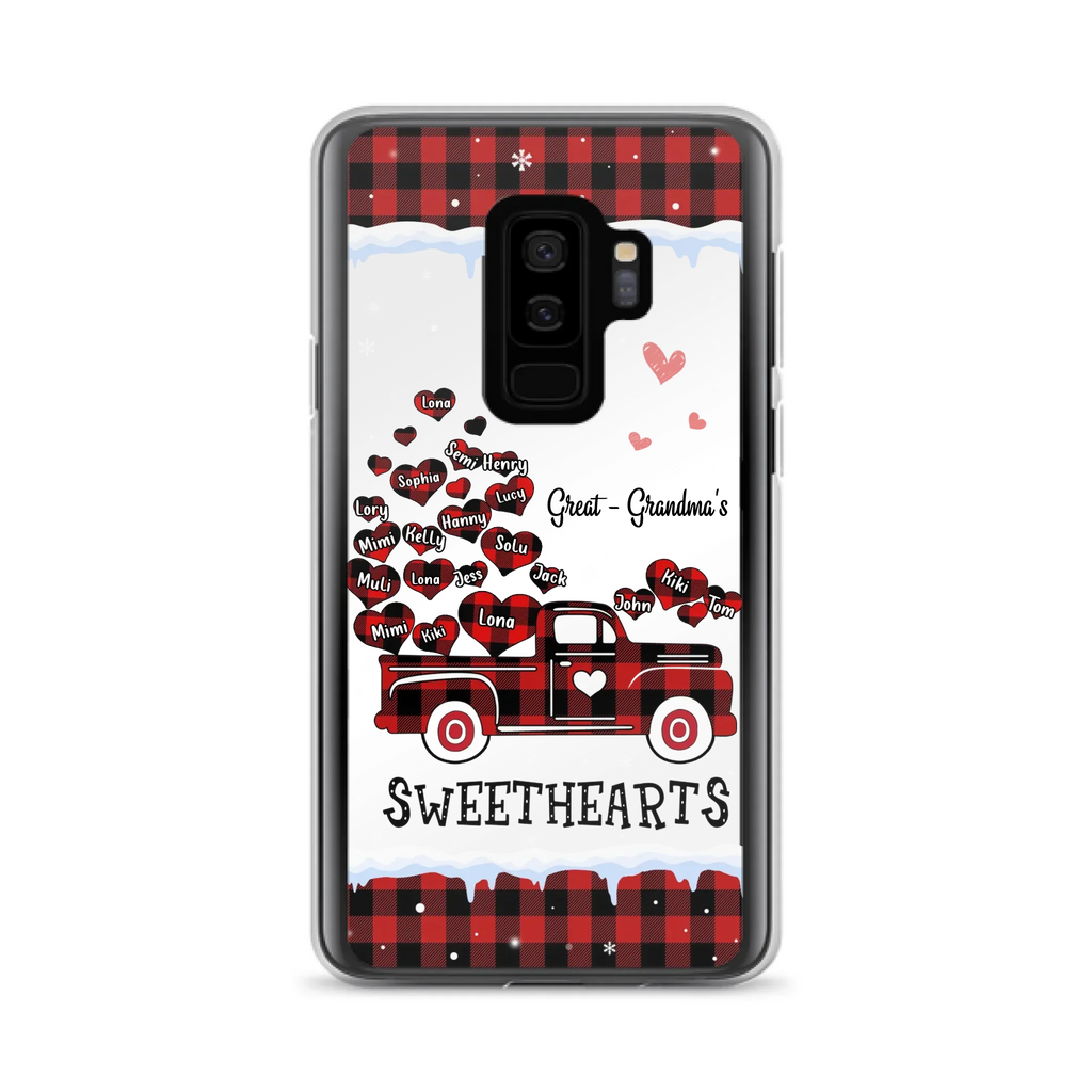 Personalized Grandma Phone Case - Gift Idea For Grandma - Upto 20 Children - Great - Grandma's Sweethearts - Case For iPhone/Samsung