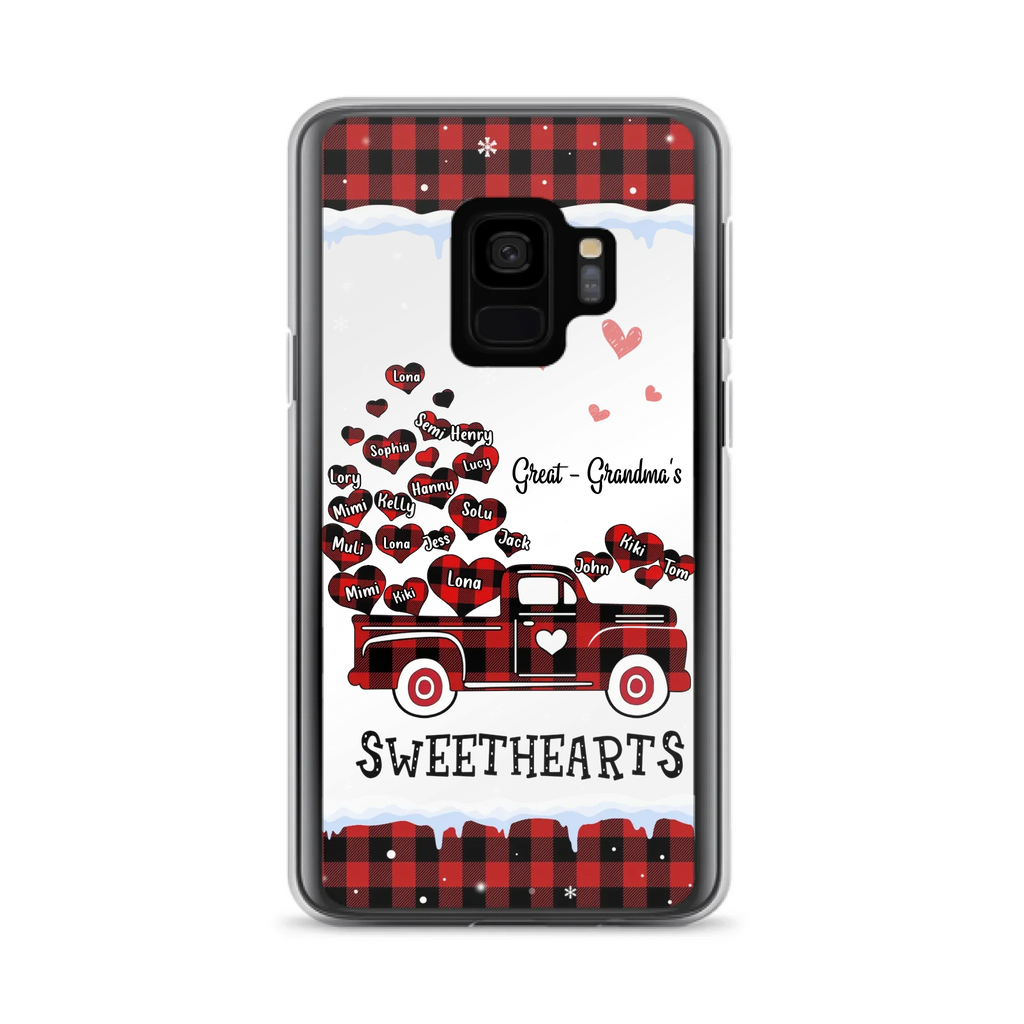 Personalized Grandma Phone Case - Gift Idea For Grandma - Upto 20 Children - Great - Grandma's Sweethearts - Case For iPhone/Samsung