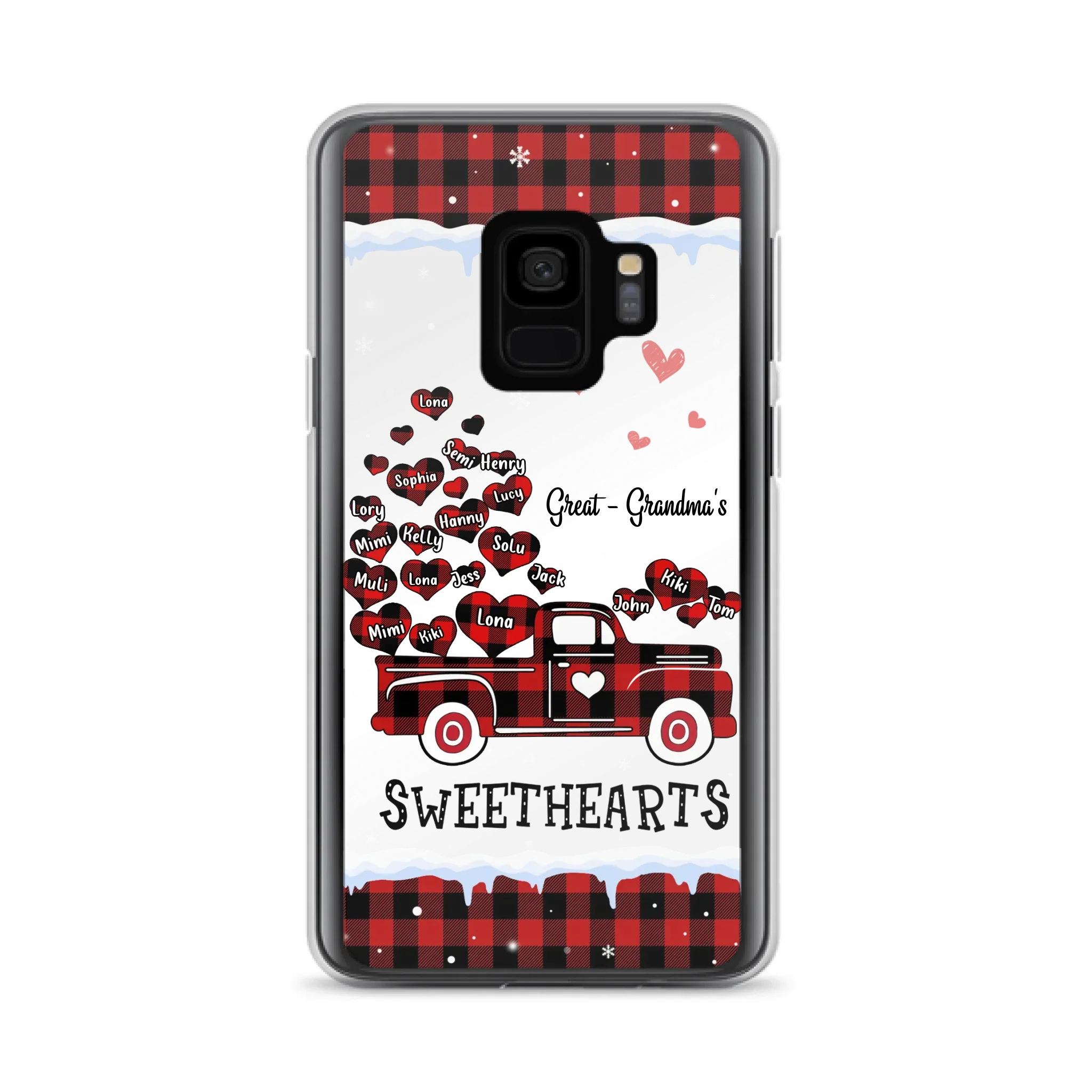 Personalized Grandma Phone Case - Gift Idea For Grandma - Upto 20 Children - Great - Grandma's Sweethearts - Case For iPhone/Samsung