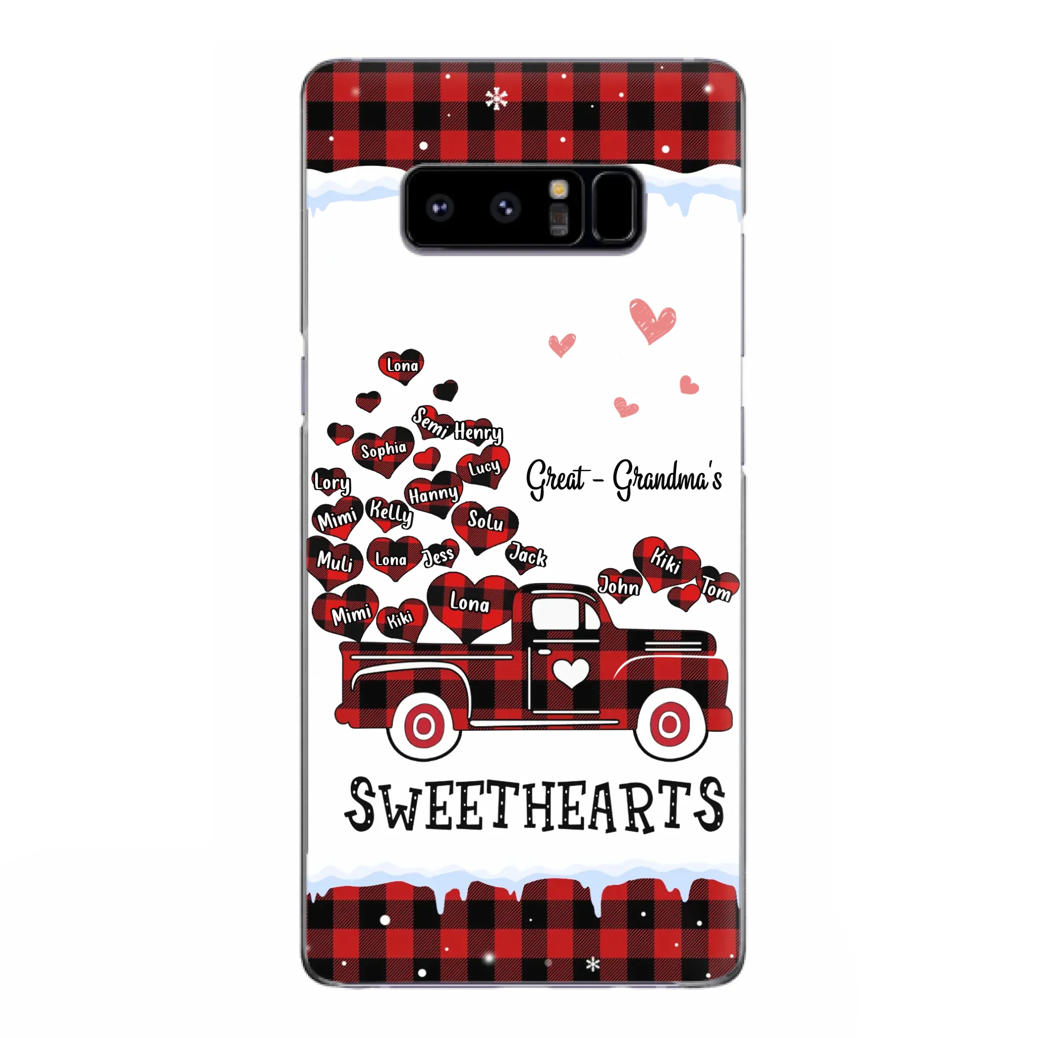 Personalized Grandma Phone Case - Gift Idea For Grandma - Upto 20 Children - Great - Grandma's Sweethearts - Case For iPhone/Samsung