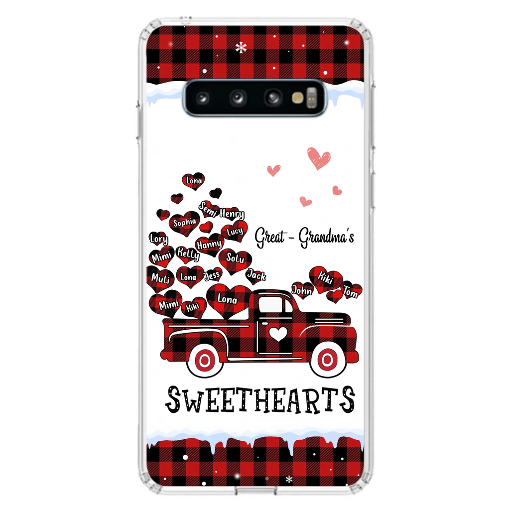 Personalized Grandma Phone Case - Gift Idea For Grandma - Upto 20 Children - Great - Grandma's Sweethearts - Case For iPhone/Samsung
