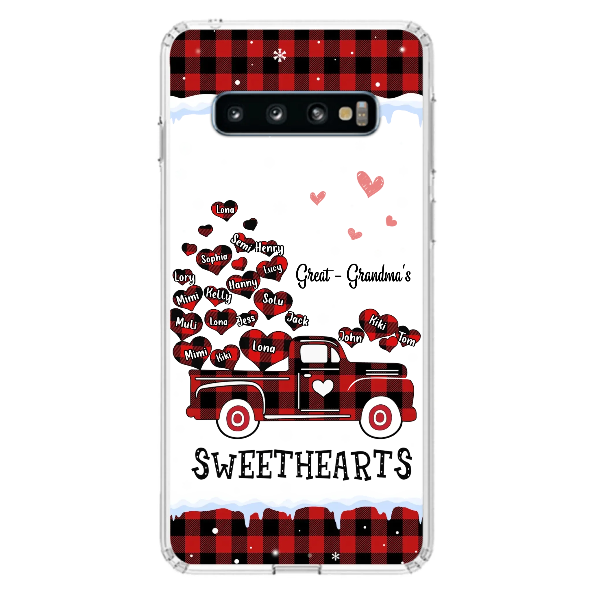 Personalized Grandma Phone Case - Gift Idea For Grandma - Upto 20 Children - Great - Grandma's Sweethearts - Case For iPhone/Samsung