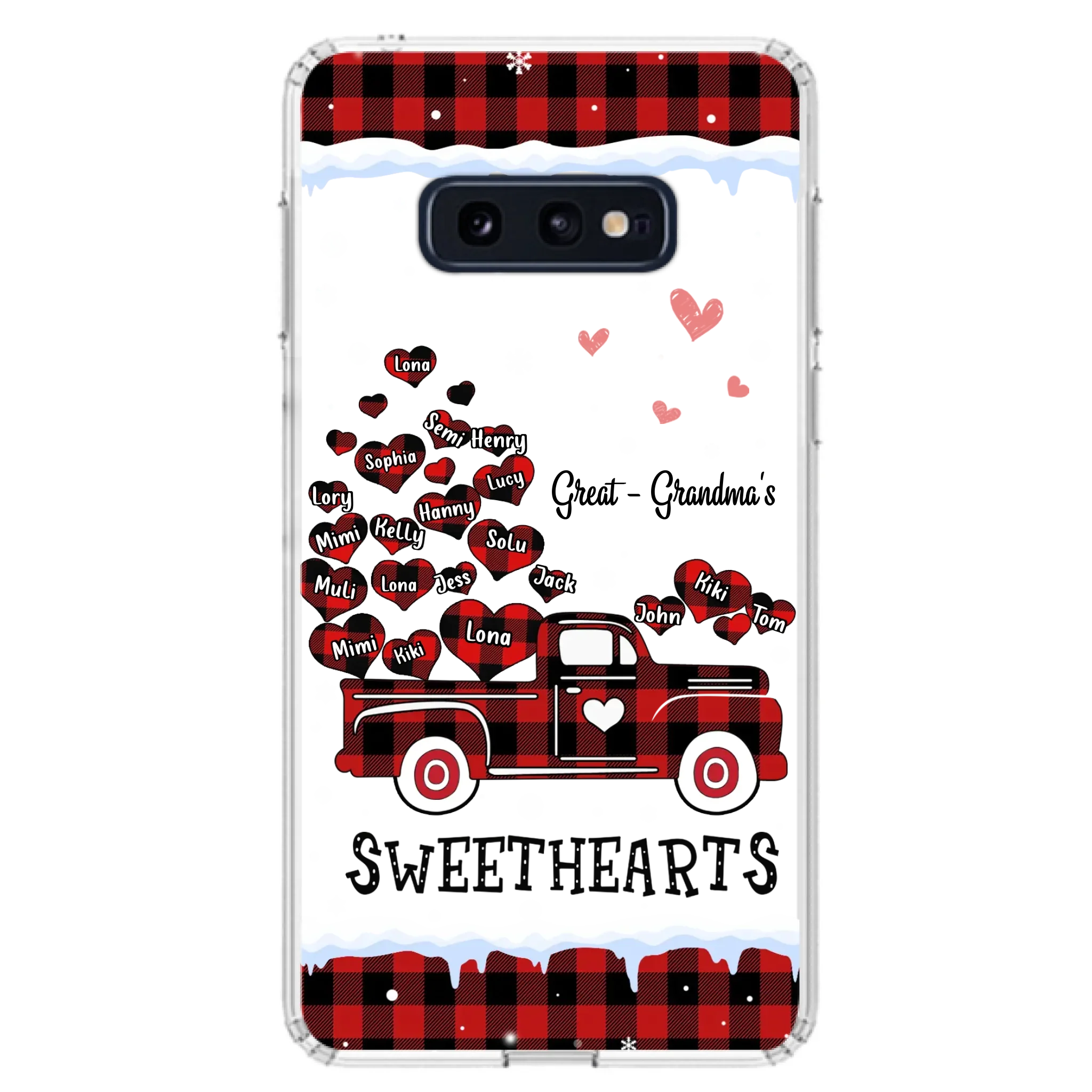 Personalized Grandma Phone Case - Gift Idea For Grandma - Upto 20 Children - Great - Grandma's Sweethearts - Case For iPhone/Samsung