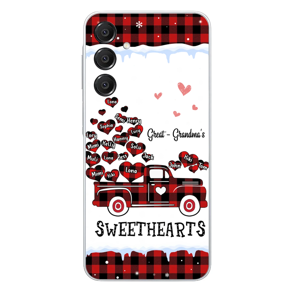 Personalized Grandma Phone Case - Gift Idea For Grandma - Upto 20 Children - Great - Grandma's Sweethearts - Case For iPhone/Samsung