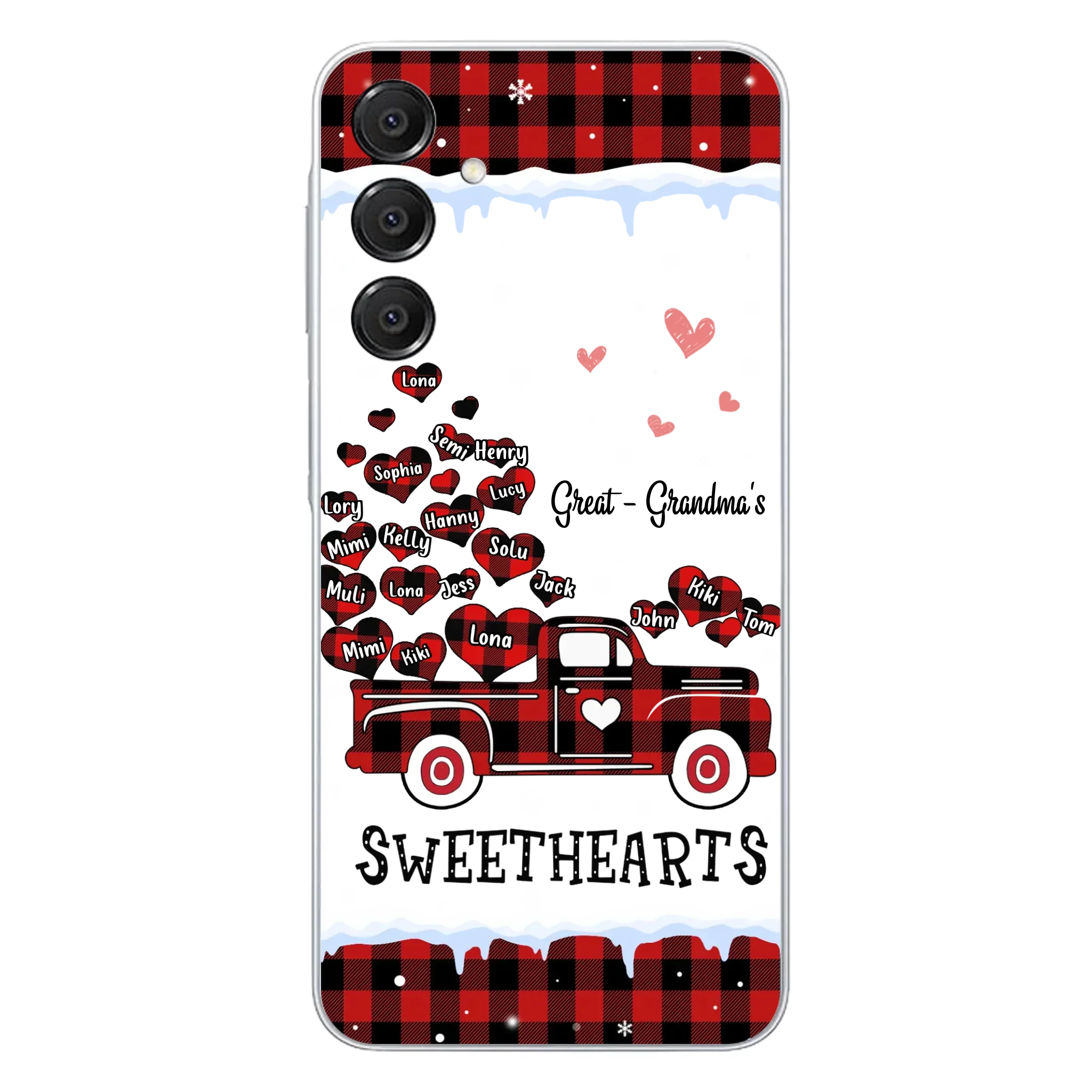Personalized Grandma Phone Case - Gift Idea For Grandma - Upto 20 Children - Great - Grandma's Sweethearts - Case For iPhone/Samsung