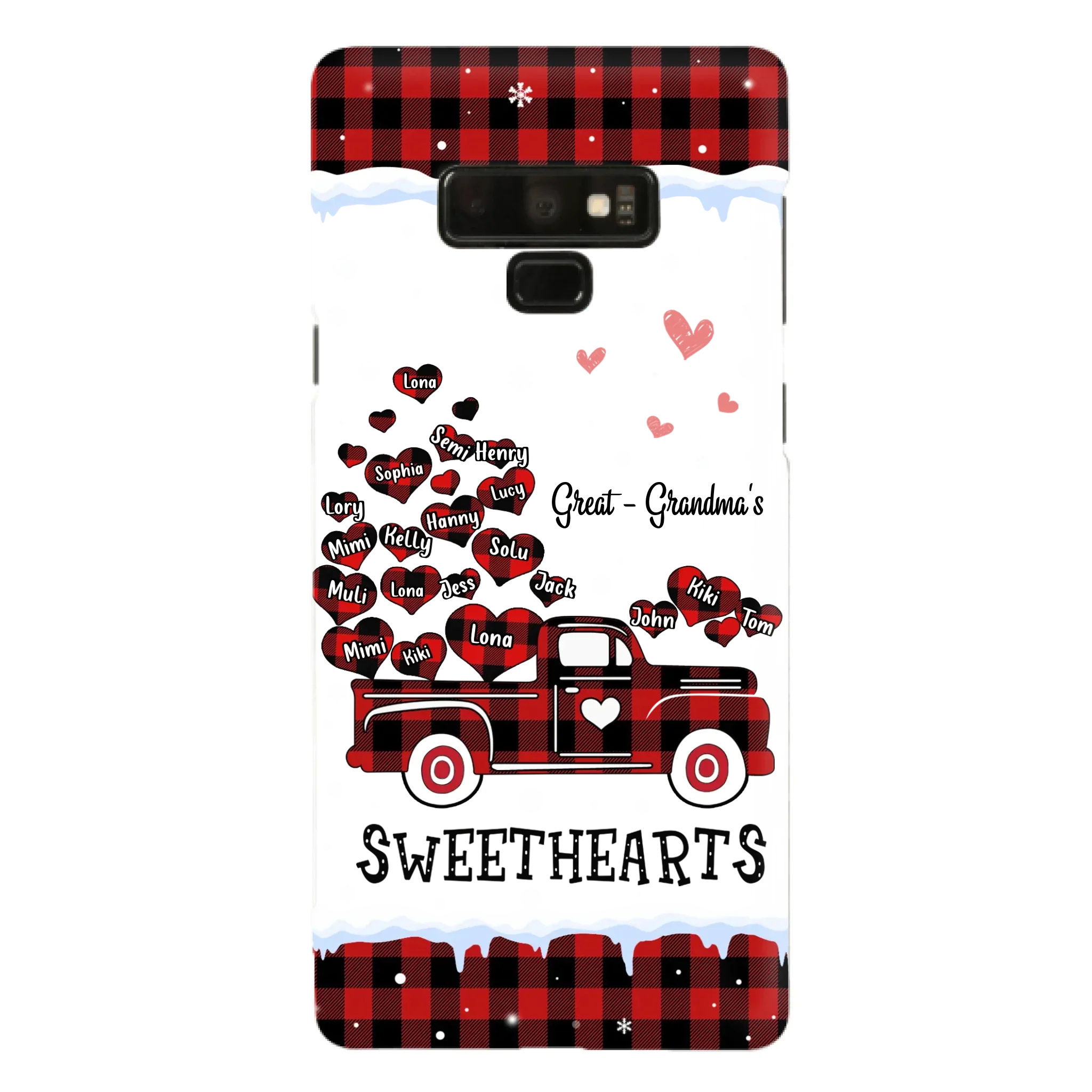 Personalized Grandma Phone Case - Gift Idea For Grandma - Upto 20 Children - Great - Grandma's Sweethearts - Case For iPhone/Samsung