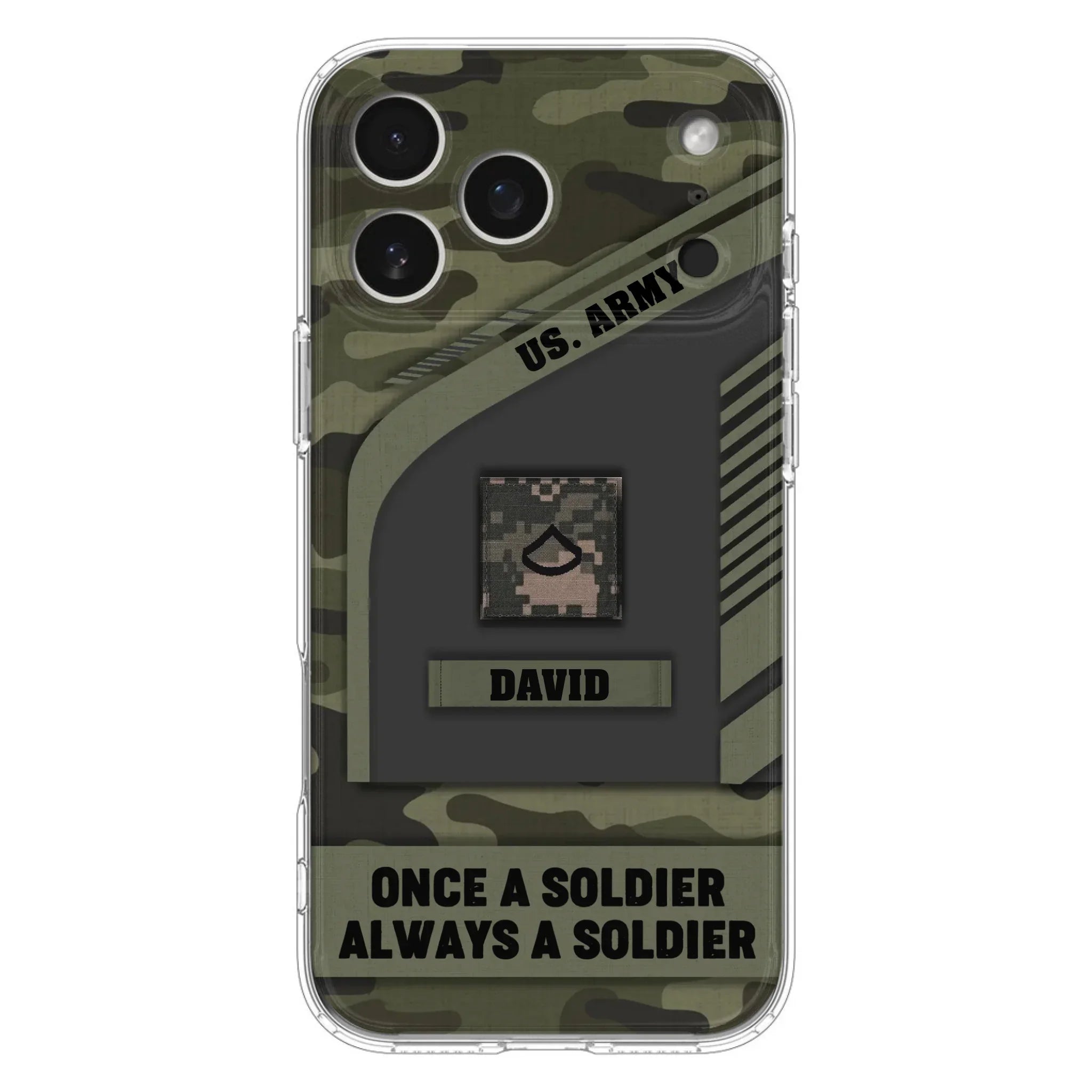 Custom Personalized Veteran Phone Case - Gift Idea For Veteran/Veterans Day - Once A Soldier Always A Soldier - Case for iPhone/Samsung