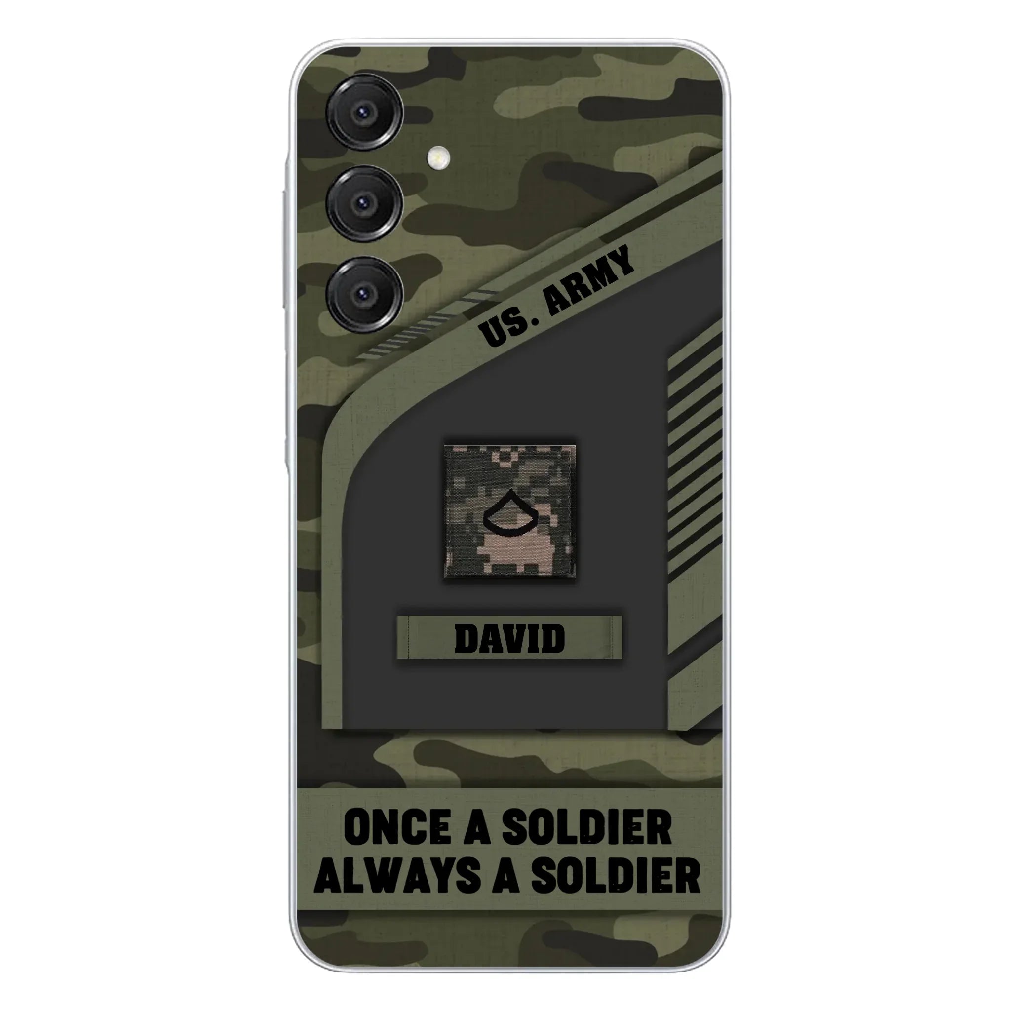 Custom Personalized Veteran Phone Case - Gift Idea For Veteran/Veterans Day - Once A Soldier Always A Soldier - Case for iPhone/Samsung