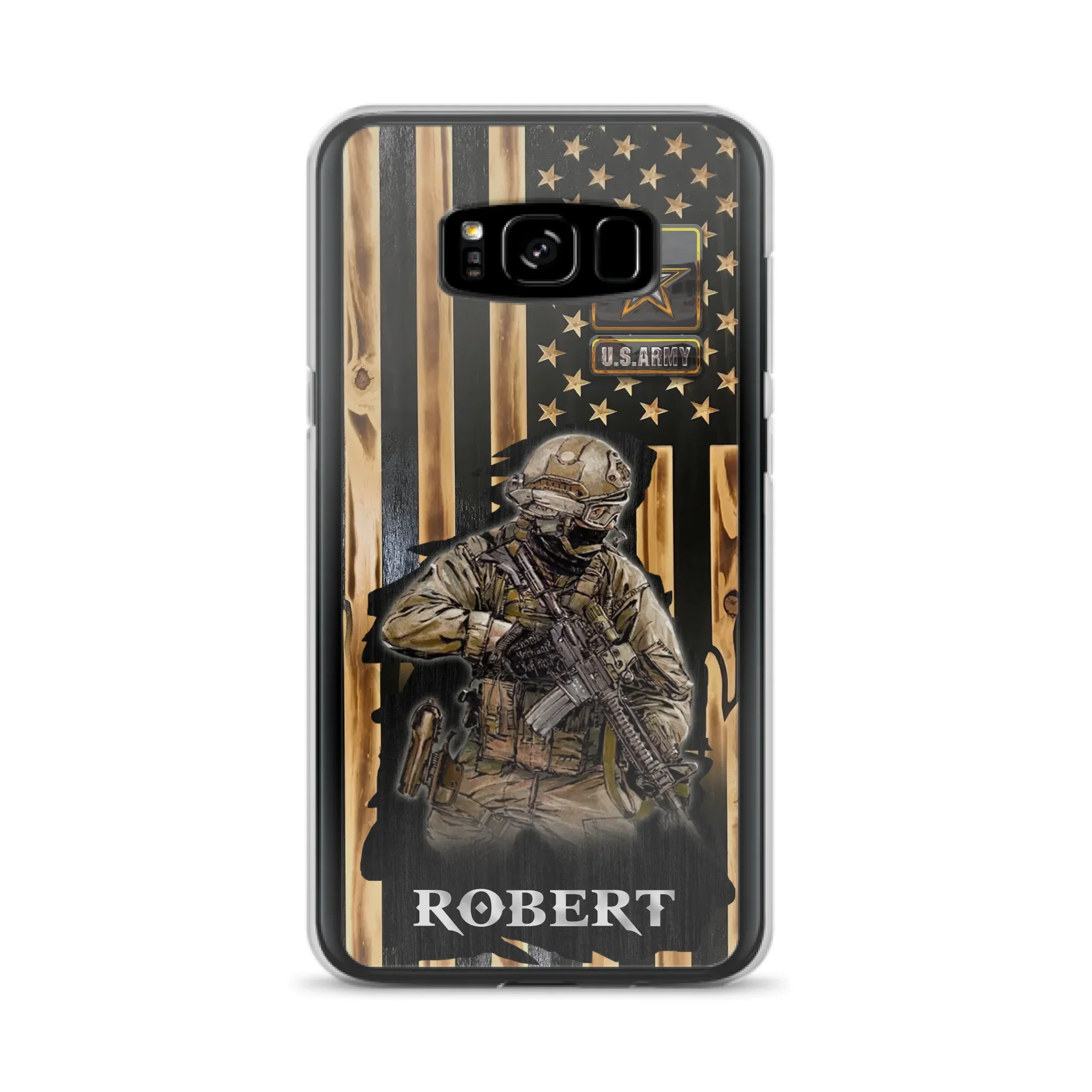 Custom Personalized Veteran US Flag Phone Case - Gift Idea For Veteran/ Soldier - Case For iPhone/ Samsung