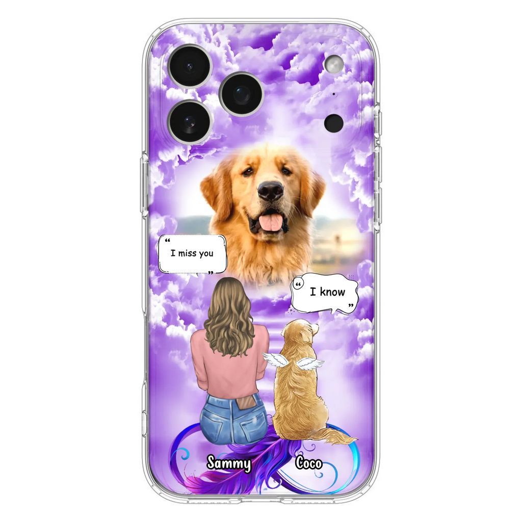 Custom Personalized Memorial Pet iPhone/ Samsung Case - Upload Photo - Memorial Gift Idea For Dog/Cat/Rabbit Lover
