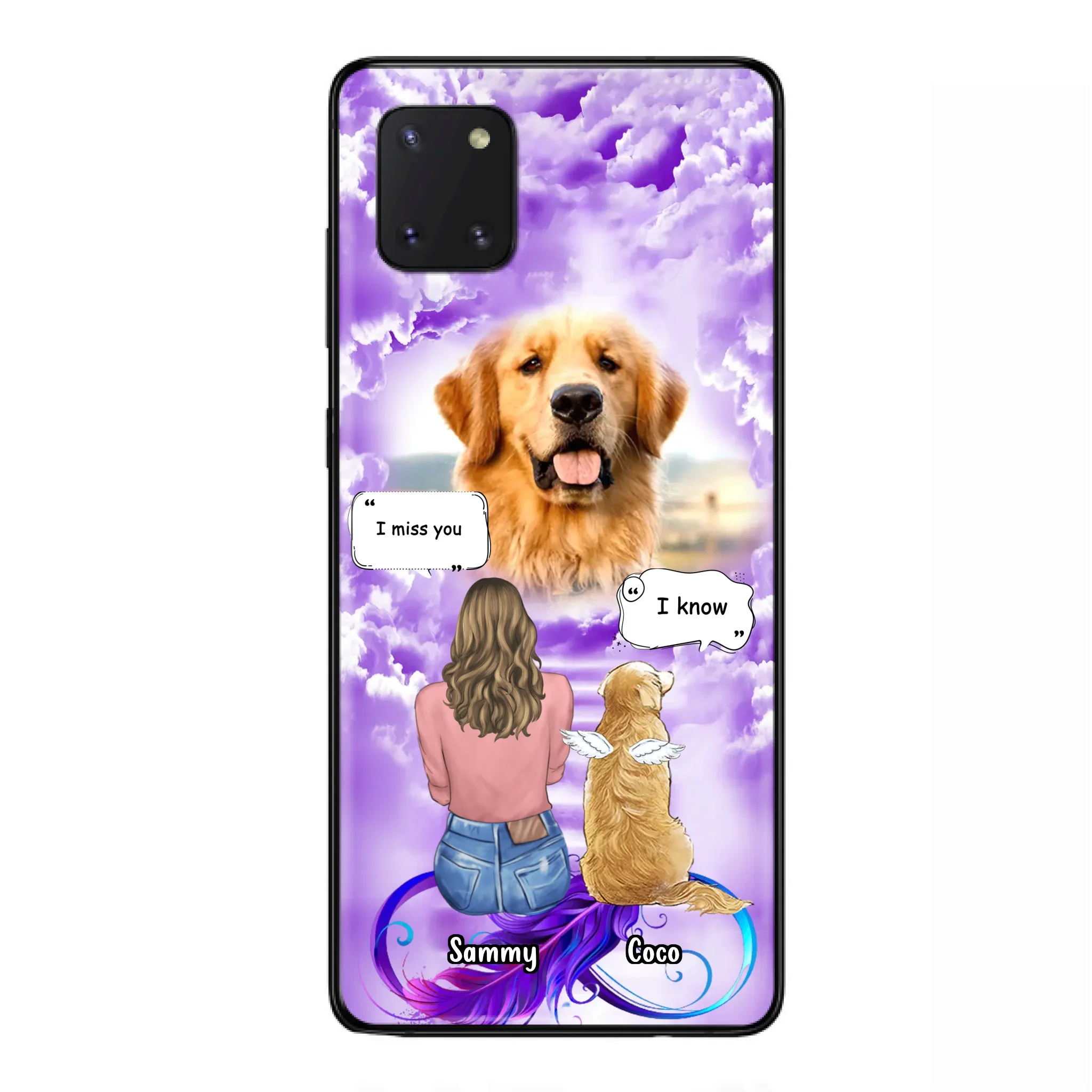 Custom Personalized Memorial Pet iPhone/ Samsung Case - Upload Photo - Memorial Gift Idea For Dog/Cat/Rabbit Lover