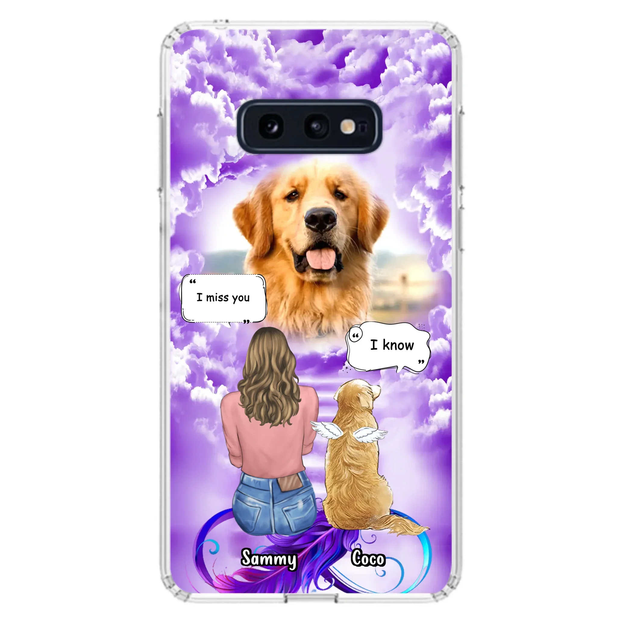 Custom Personalized Memorial Pet iPhone/ Samsung Case - Upload Photo - Memorial Gift Idea For Dog/Cat/Rabbit Lover