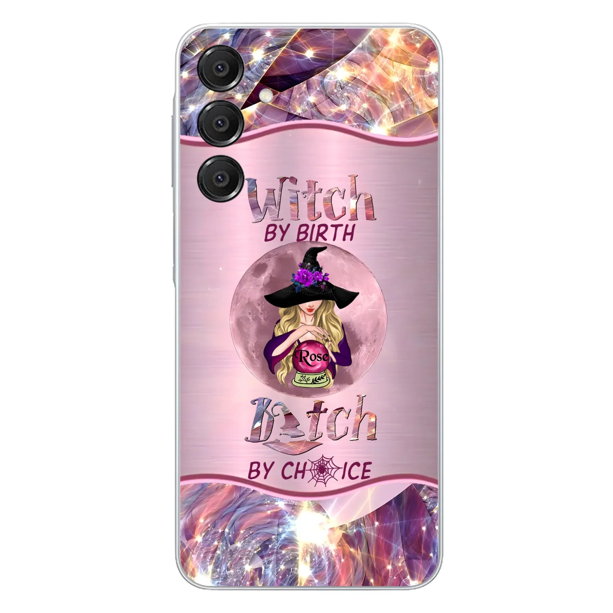 Personalized Witch Phone Case - Halloween Gift Idea For Witch Lovers - Case For iPhone/Samsung  - Witch By Birth Bitch By Choice