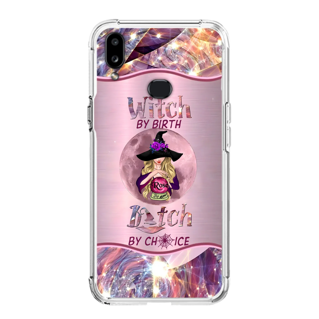 Personalized Witch Phone Case - Halloween Gift Idea For Witch Lovers - Case For iPhone/Samsung  - Witch By Birth Bitch By Choice