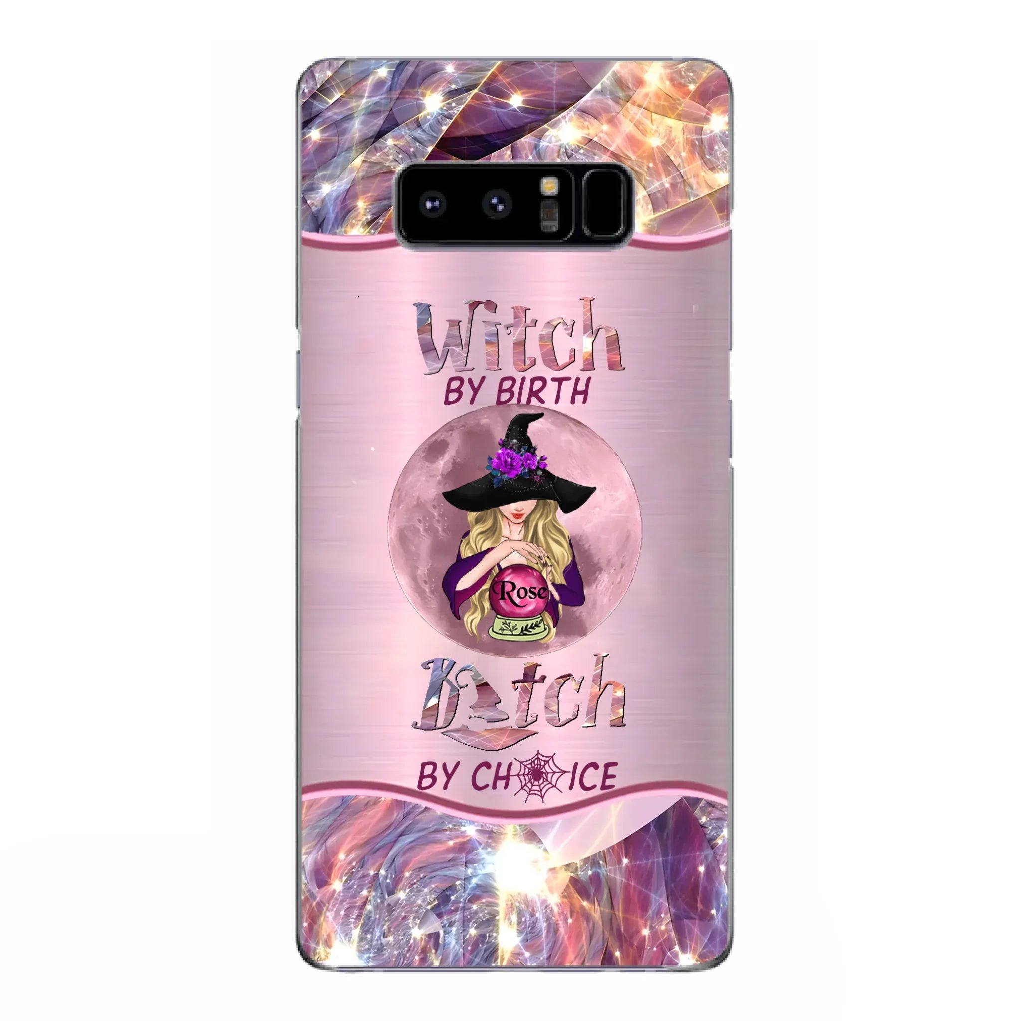 Personalized Witch Phone Case - Halloween Gift Idea For Witch Lovers - Case For iPhone/Samsung  - Witch By Birth Bitch By Choice