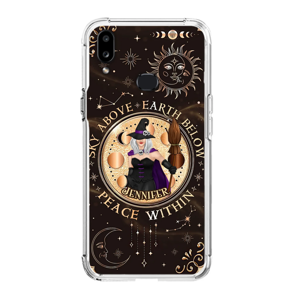 Custom Personalized Witch Phone Case - Halloween Gift Idea For Girl - Wiccan Decor/Pagan Decor - As Above So Below - Cases For iPhone And Samsung