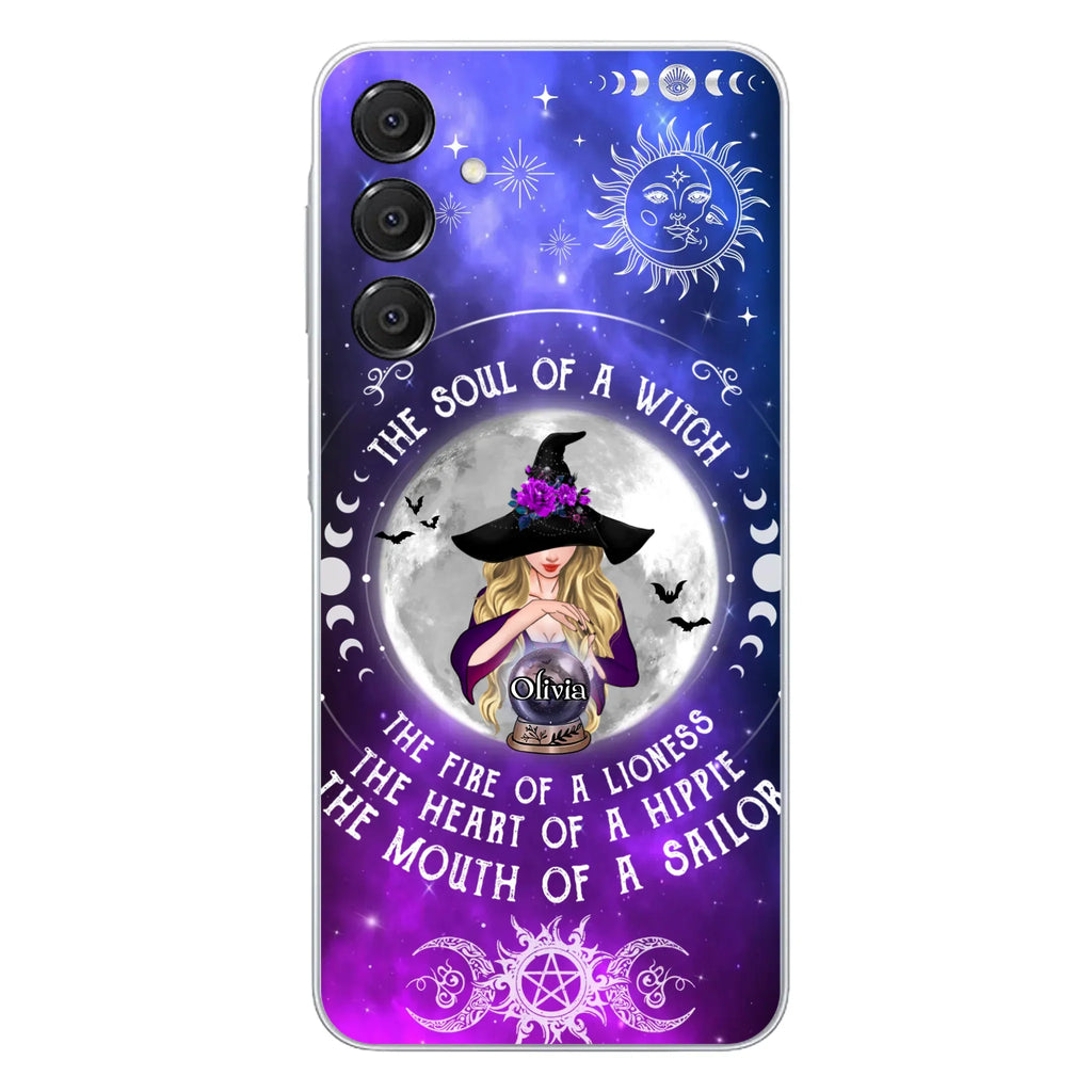 Personalized Witch Phone Case - Halloween Gift Idea For Witch Lovers - The Soul Of A Witch - Case For iPhone/Samsung