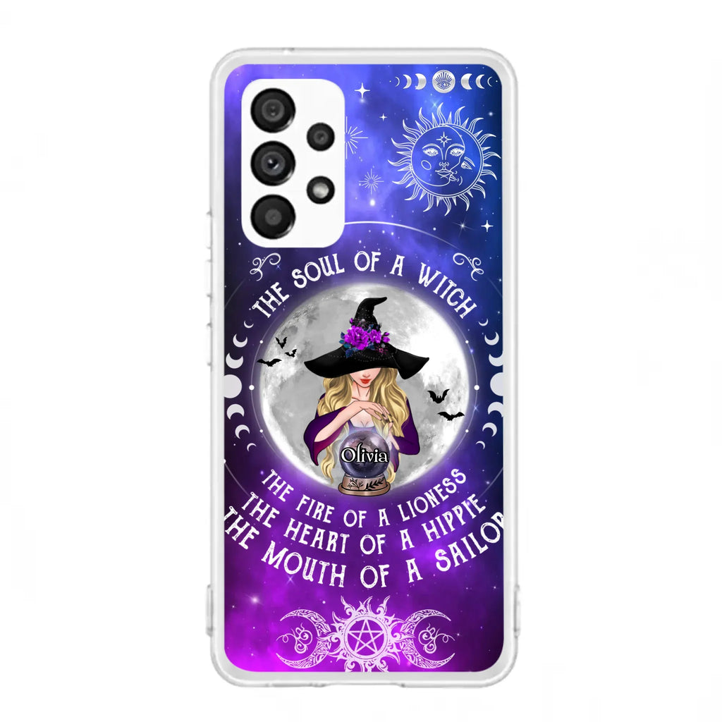 Personalized Witch Phone Case - Halloween Gift Idea For Witch Lovers - The Soul Of A Witch - Case For iPhone/Samsung