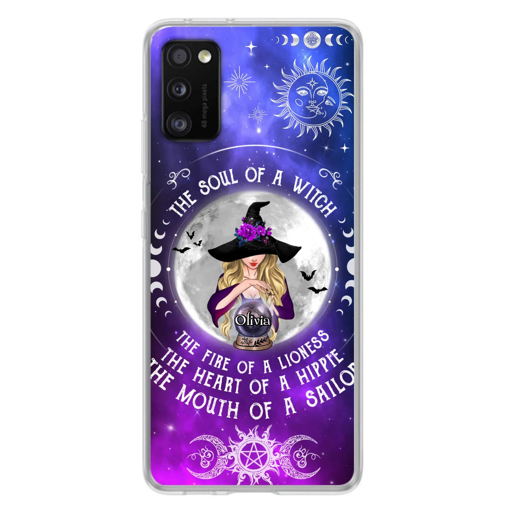 Personalized Witch Phone Case - Halloween Gift Idea For Witch Lovers - The Soul Of A Witch - Case For iPhone/Samsung