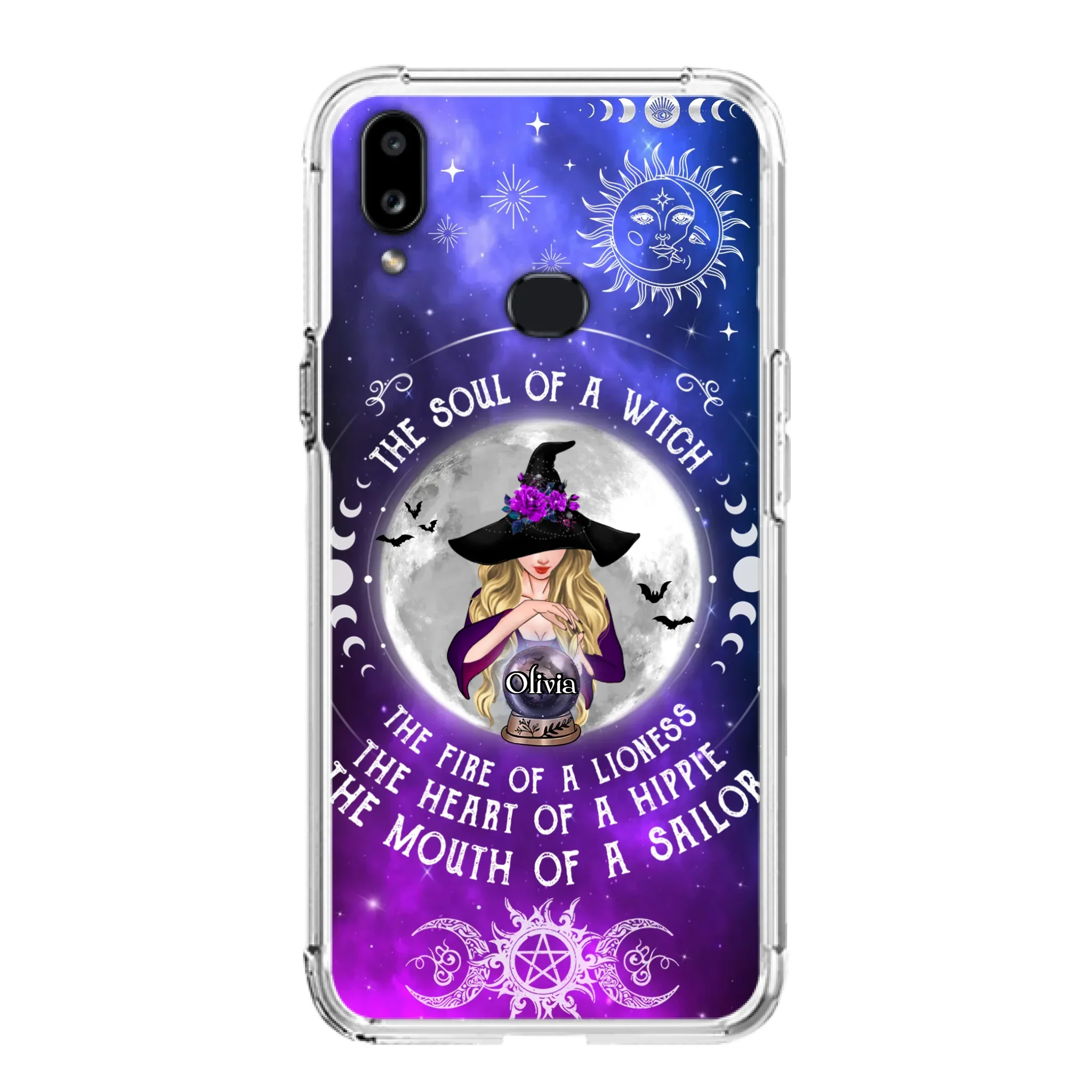 Personalized Witch Phone Case - Halloween Gift Idea For Witch Lovers - The Soul Of A Witch - Case For iPhone/Samsung