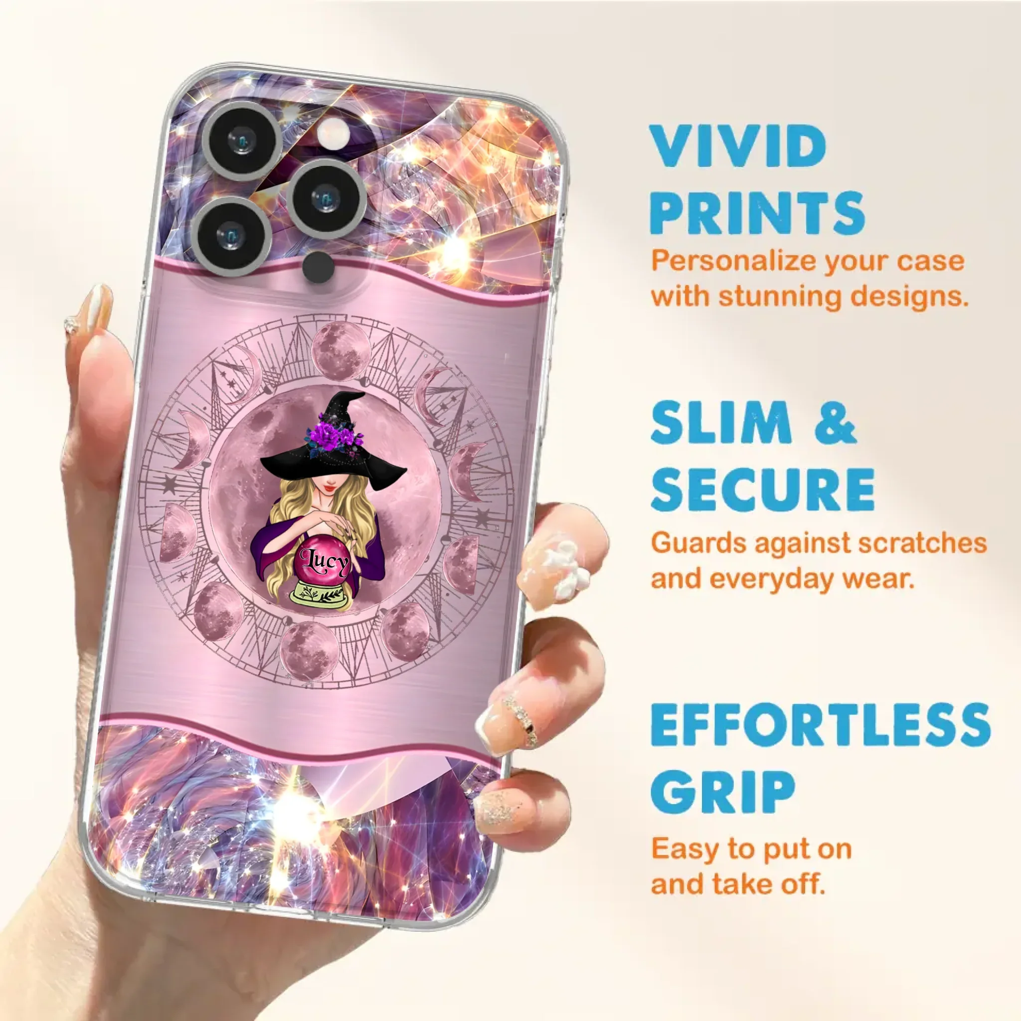 Personalized Witch Phone Case - Halloween Gift Idea For Witch Lovers - Case For iPhone/Samsung