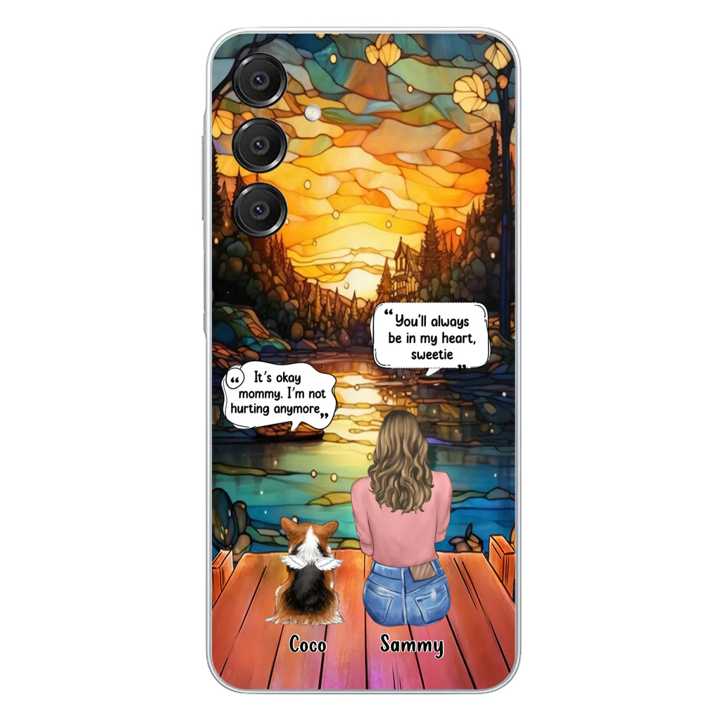 Personalized Memorial Pet Phone Case - Memorial Gift Idea For Dog/Cat/Rabbits Owners - You'll Always Be In My Heart, Sweetie - Case For iPhone/Samsung