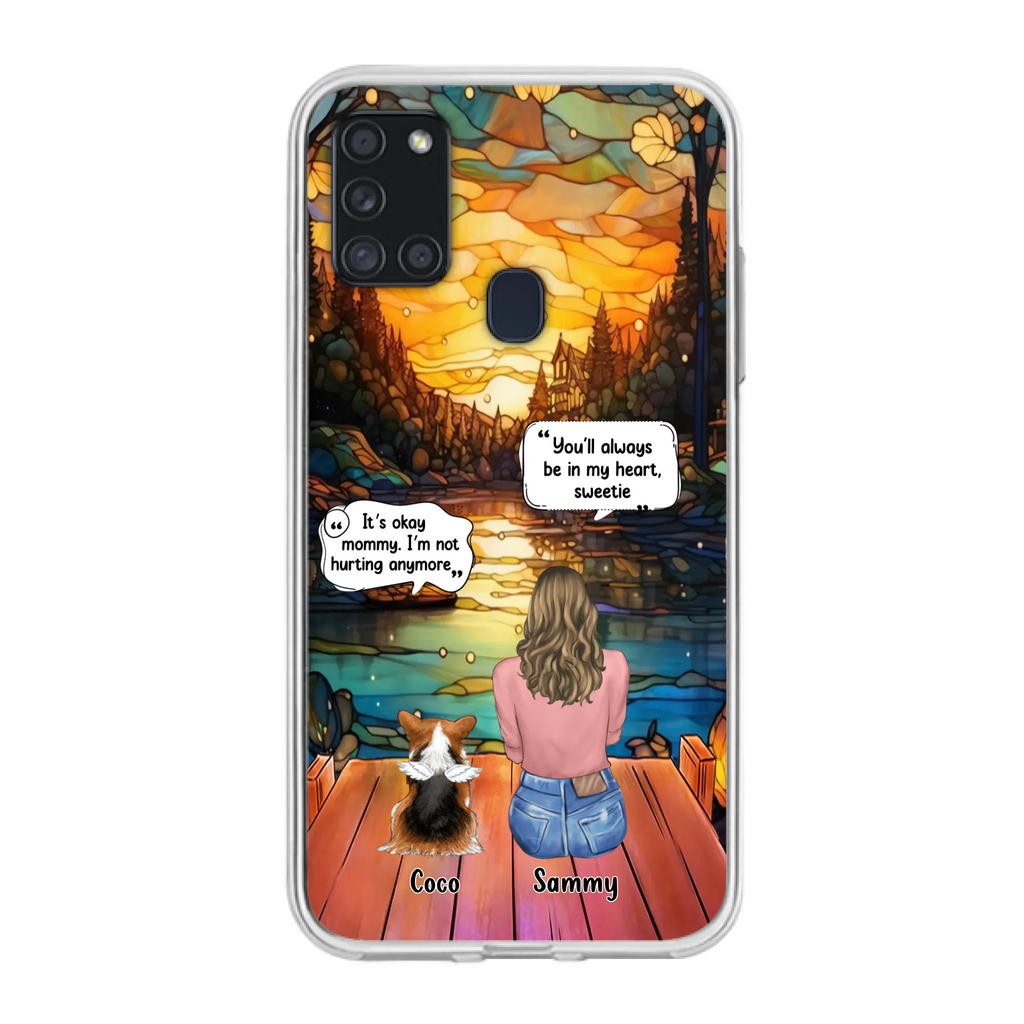 Personalized Memorial Pet Phone Case - Memorial Gift Idea For Dog/Cat/Rabbits Owners - You'll Always Be In My Heart, Sweetie - Case For iPhone/Samsung