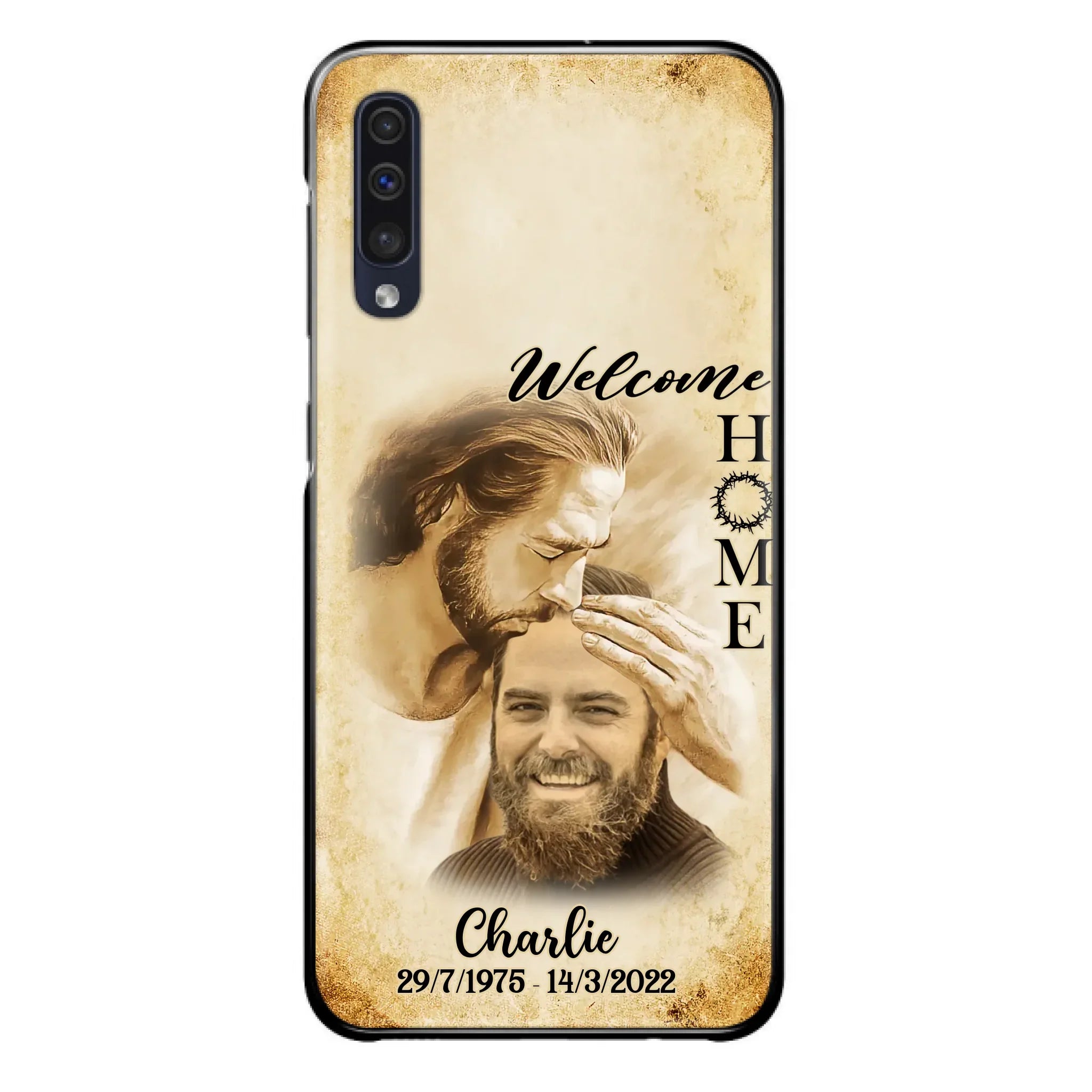 Custom Personalized Memorial Photo Phone Case - Memorial Gift Idea For Family Member/ Pet Owner - Welcome Home - Case For iPhone And Samsung