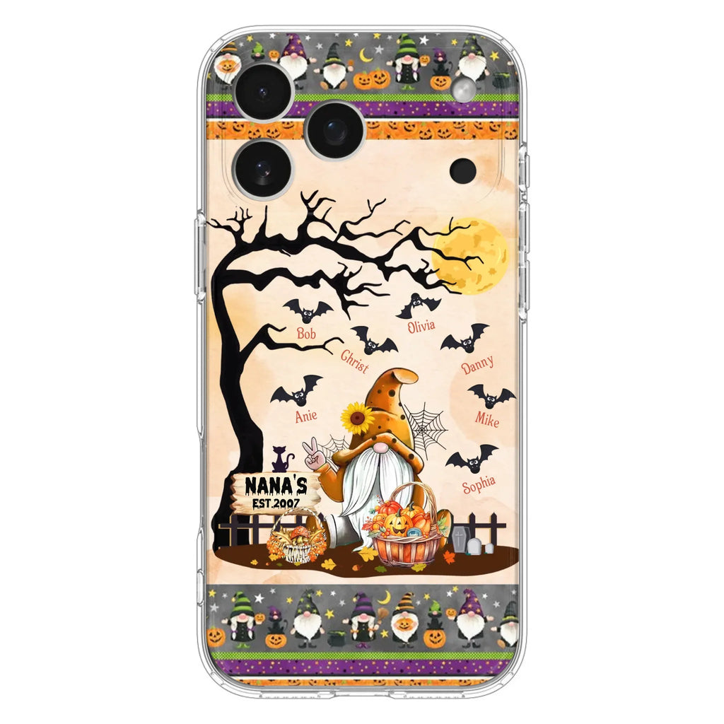 Custom Personalized Boo Grandma Phone Case - Halloween Gift For Grandma - Upto 7 Kids - Case For iPhone/ Samsung