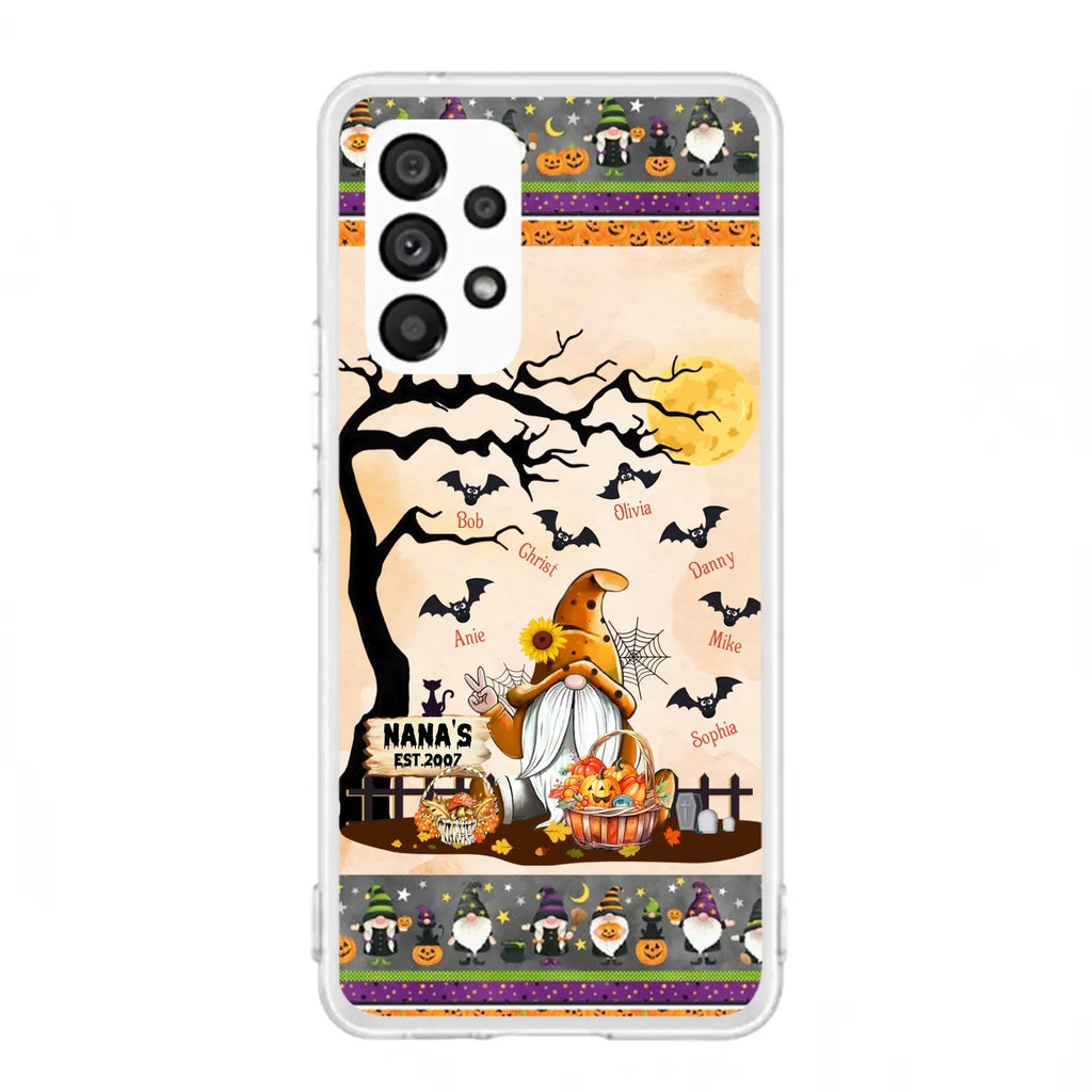 Custom Personalized Boo Grandma Phone Case - Halloween Gift For Grandma - Upto 7 Kids - Case For iPhone/ Samsung