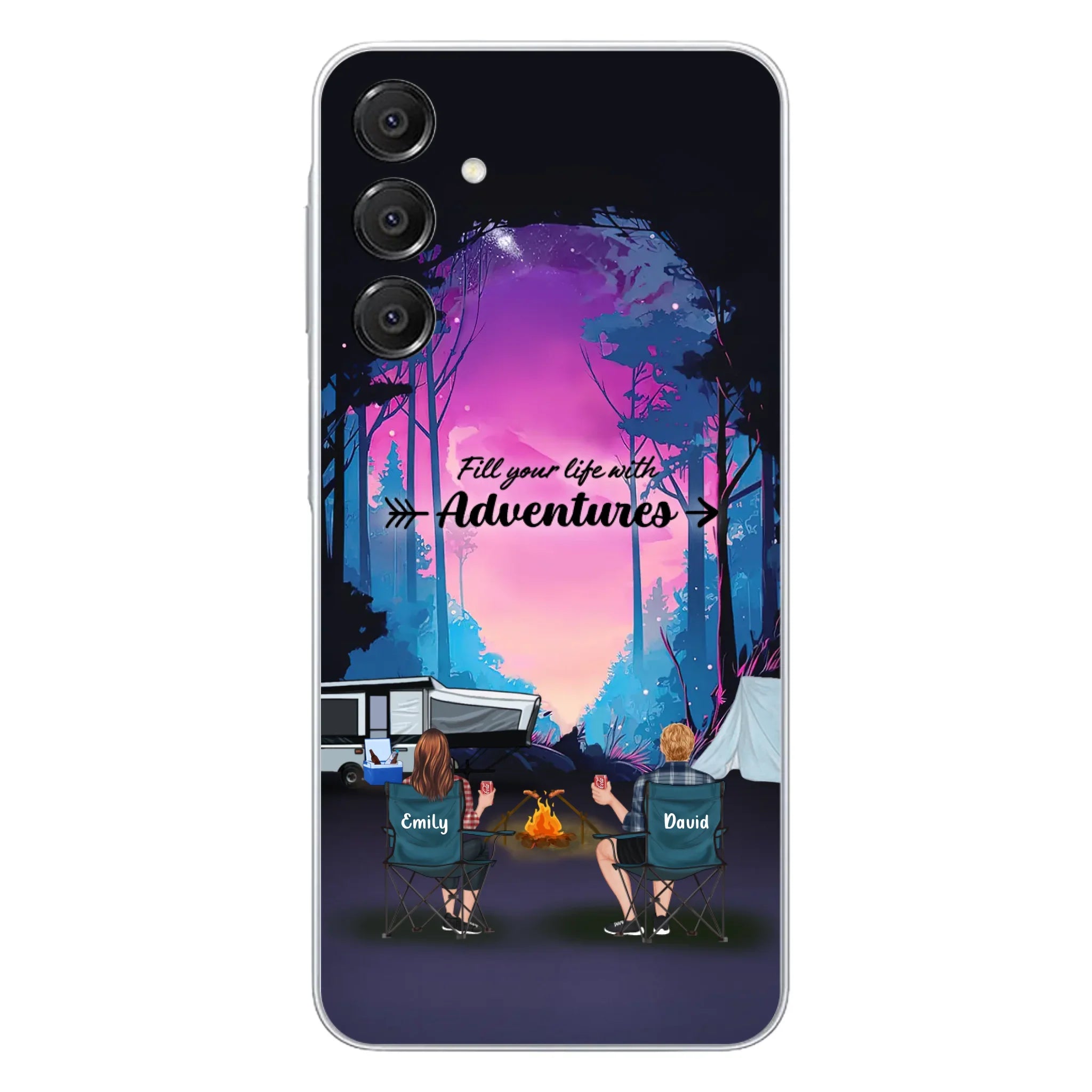 Personalized Camping Phone Case - Full Option - Best Gift For Camping Lovers - Fill Your Life With Adventures - Case For iPhone/Samsung