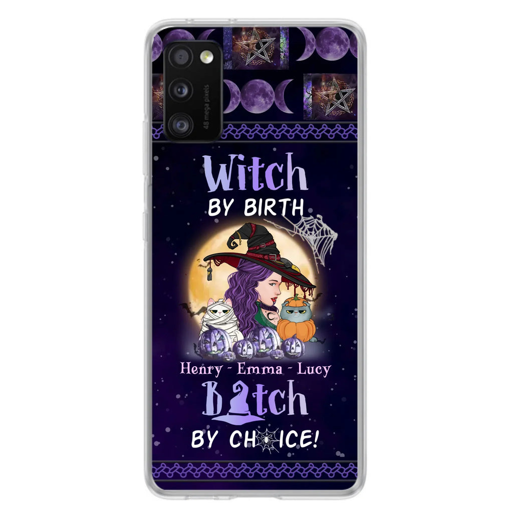 Personalized Witch Mom Phone Case - Gift Idea For Halloween/Witch/Pet Lovers - Witch By Birth Bitch By Choice - Case For iPhone/Samsung
