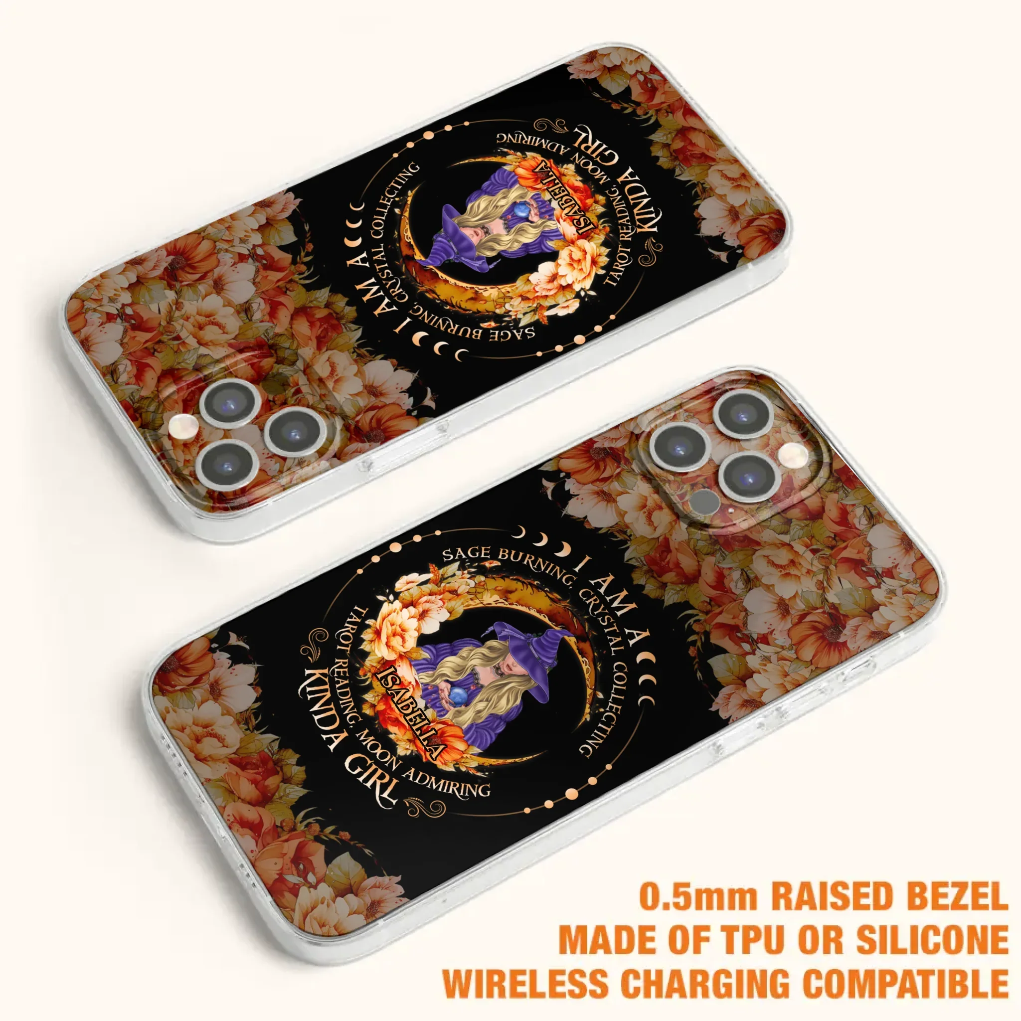 Personalized Witch Phone Case - Gift Idea For Halloween - I Am A Sage Burning, Crystal Collecting, Tarot Reading, Moon Admiring Kinda Girl - Cases For iPhone/Samsung