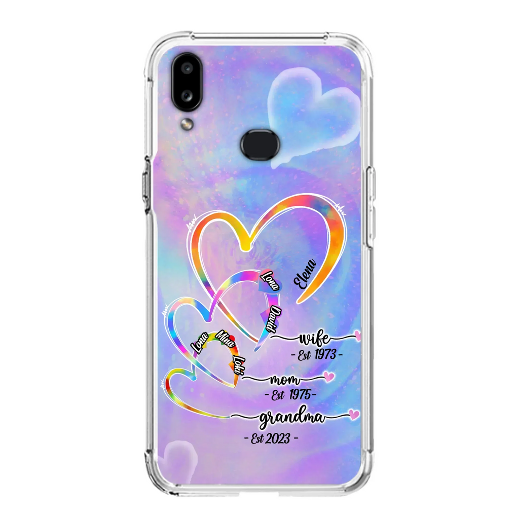 Personalized Mom Phone Case - Gift Idea For Mom/Grandma - Upto 4 Children/5 Grandchildren - Cases For iPhone/Samsung