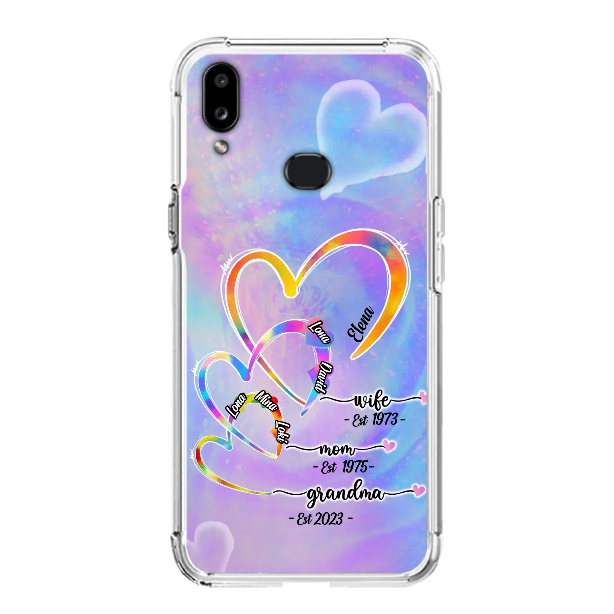 Personalized Mom Phone Case - Gift Idea For Mom/Grandma - Upto 4 Children/5 Grandchildren - Cases For iPhone/Samsung