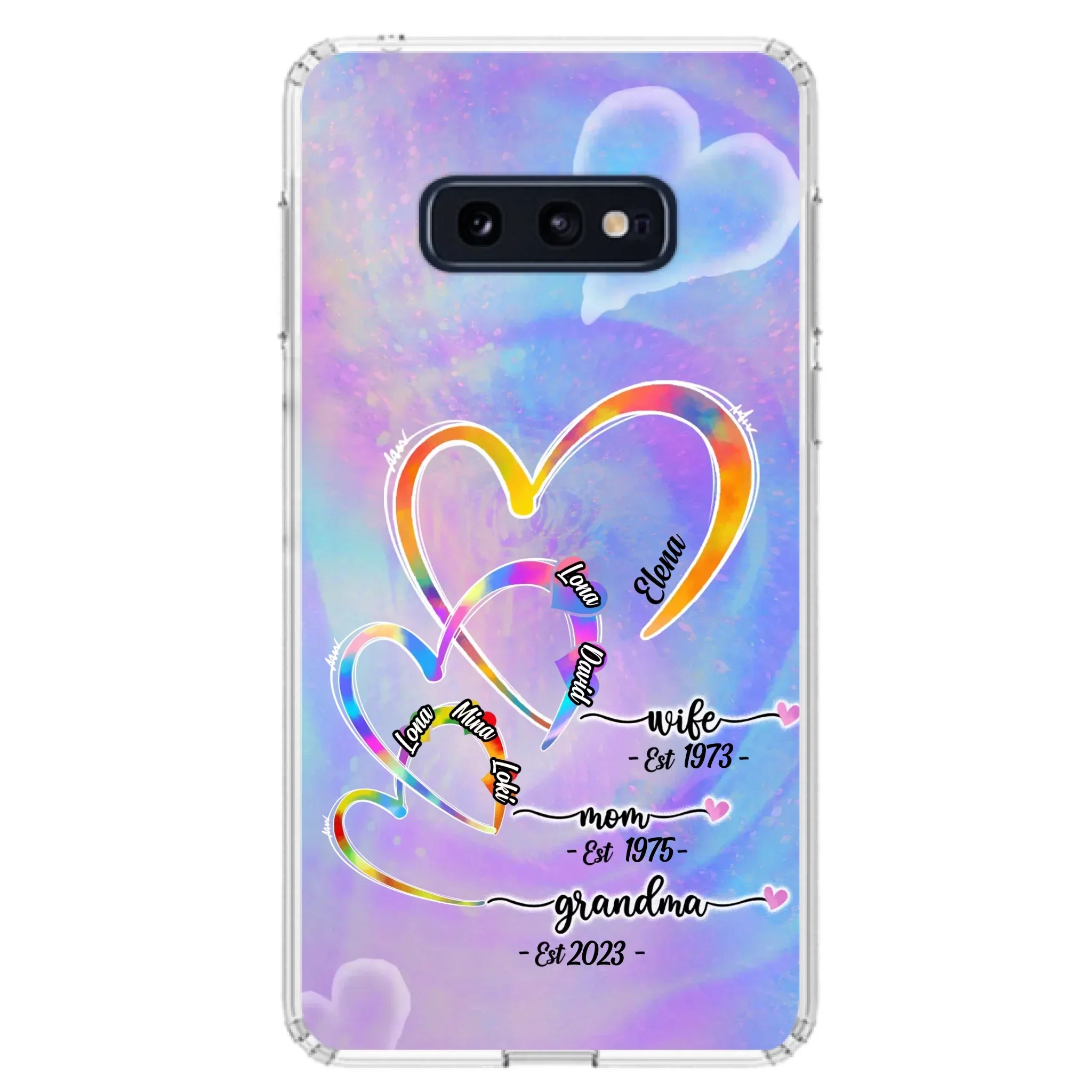 Personalized Mom Phone Case - Gift Idea For Mom/Grandma - Upto 4 Children/5 Grandchildren - Cases For iPhone/Samsung