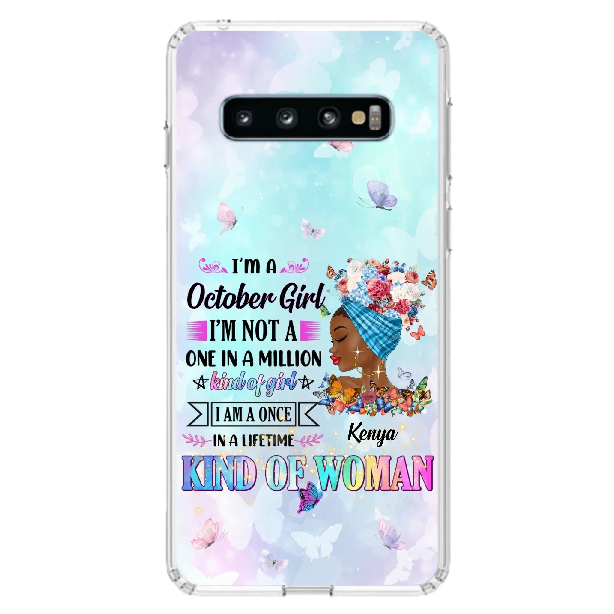 Custom Personalized Birthday Girl Phone Case - Gift Idea For Birthday - I'm A October Girl I'm Not A One In A Million Kind Of Girl - Case For iPhone/Samsung