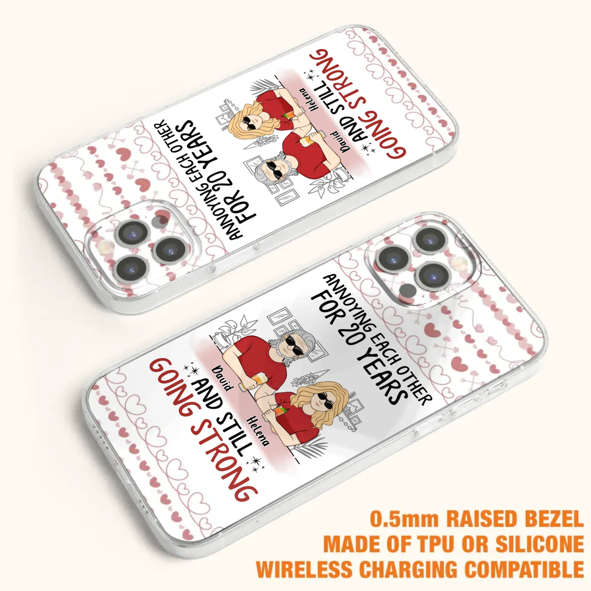 Custom Personalized Couple Phone Case - Best Gift Idea For Couple/Husband/Father's Day - Annoying Each Other For 20 Years And Still Going Strong - Case For iPhone/Samsung