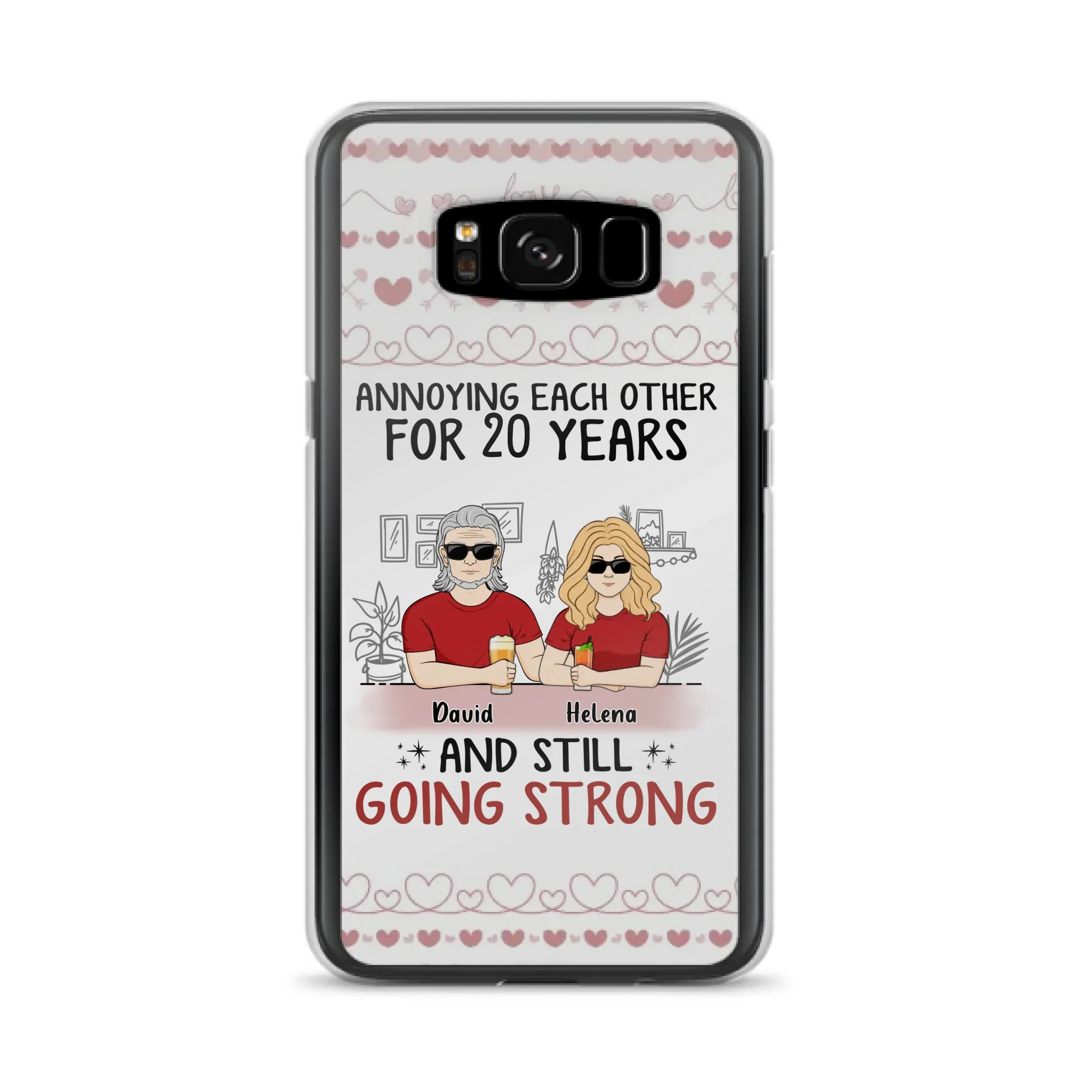 Custom Personalized Couple Phone Case - Best Gift Idea For Couple/Husband/Father's Day - Annoying Each Other For 20 Years And Still Going Strong - Case For iPhone/Samsung