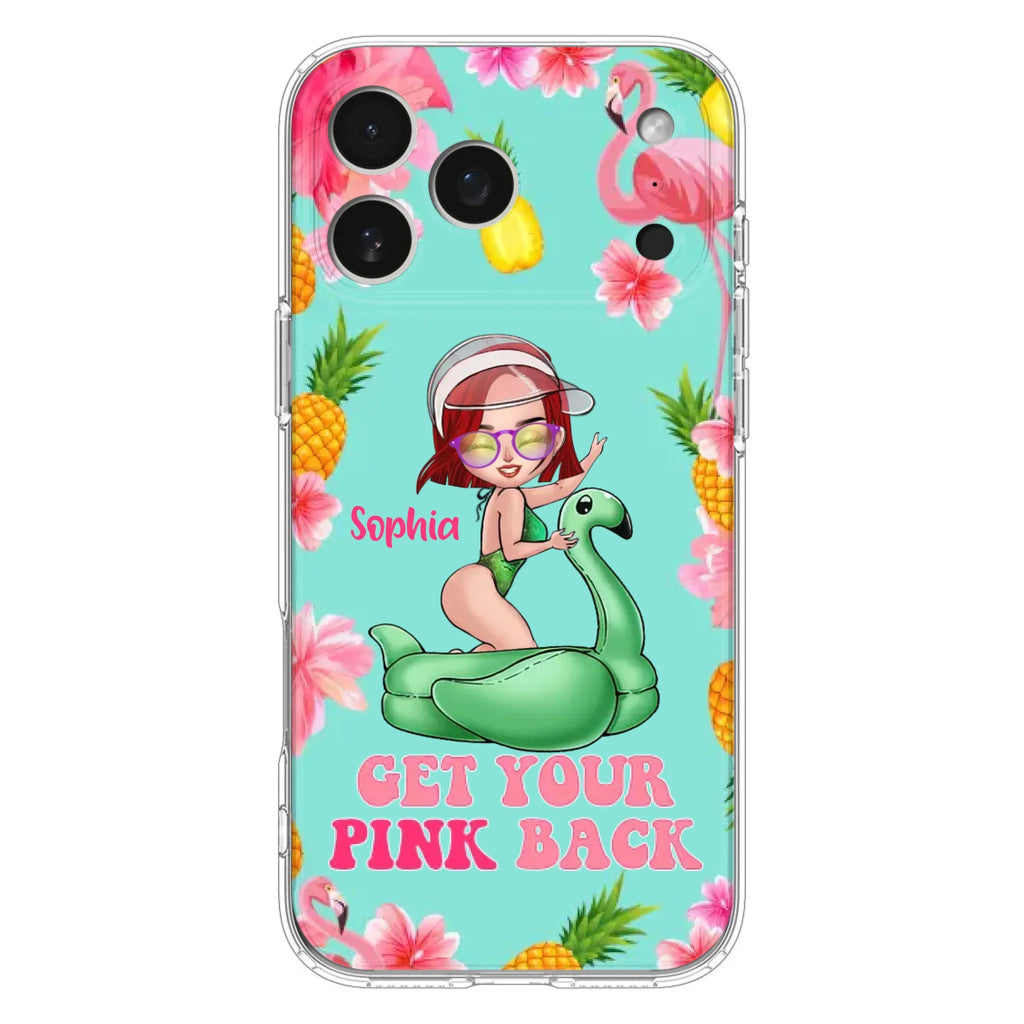 Custom Personalized Bikini Girl Phone Case - Gift Idea For Girl - Get Your Pink Back - Cases For iPhone/Samsung