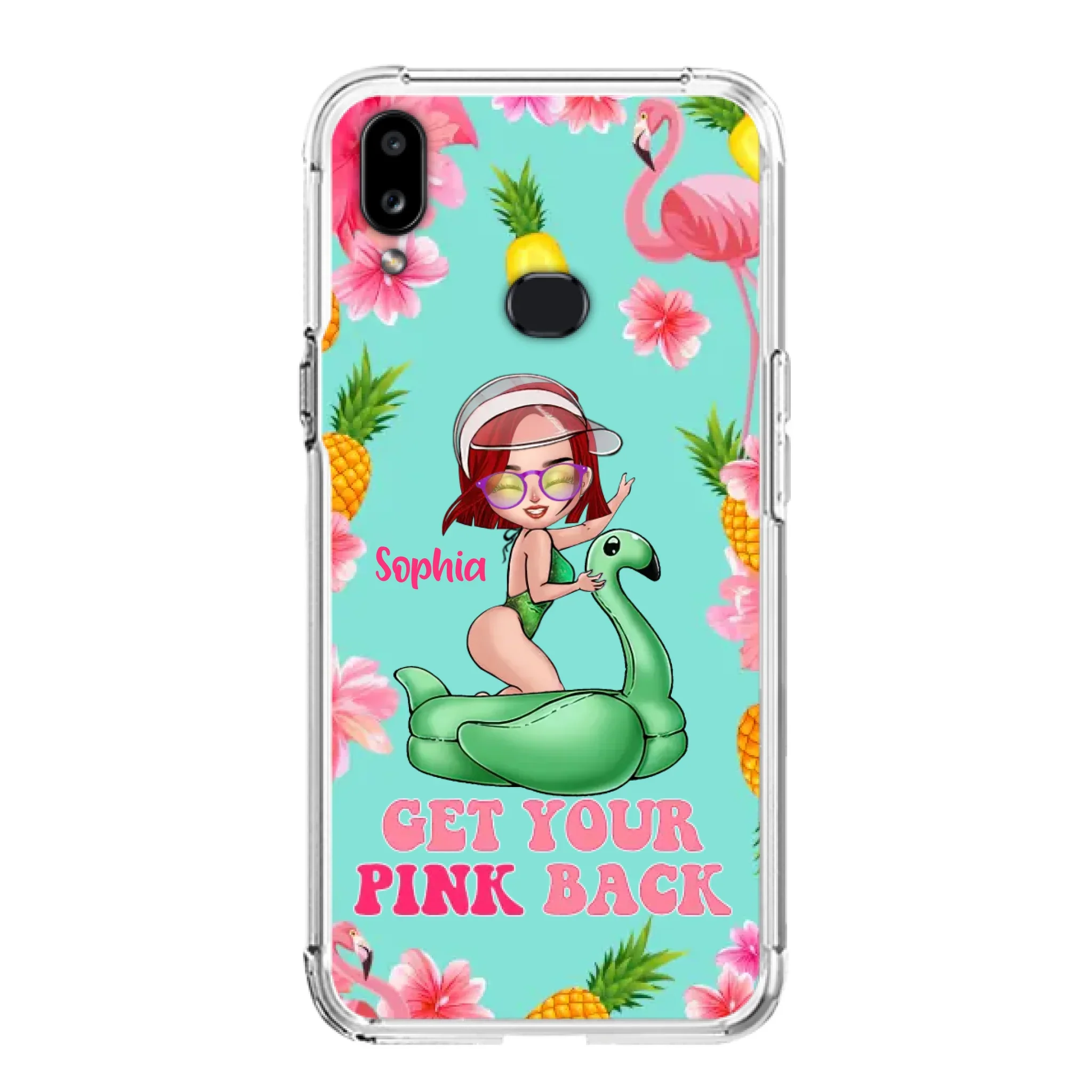 Custom Personalized Bikini Girl Phone Case - Gift Idea For Girl - Get Your Pink Back - Cases For iPhone/Samsung
