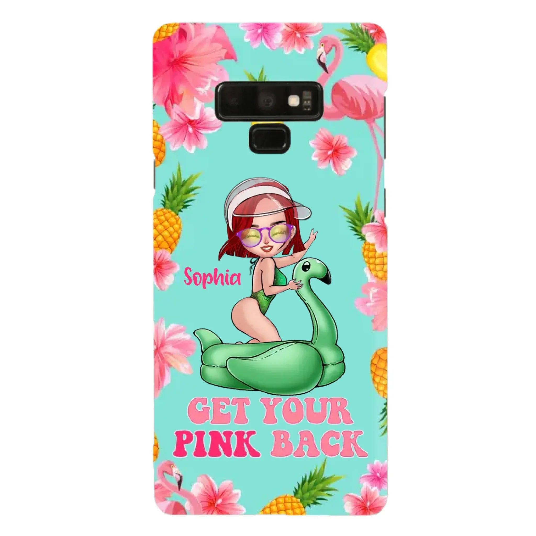 Custom Personalized Bikini Girl Phone Case - Gift Idea For Girl - Get Your Pink Back - Cases For iPhone/Samsung