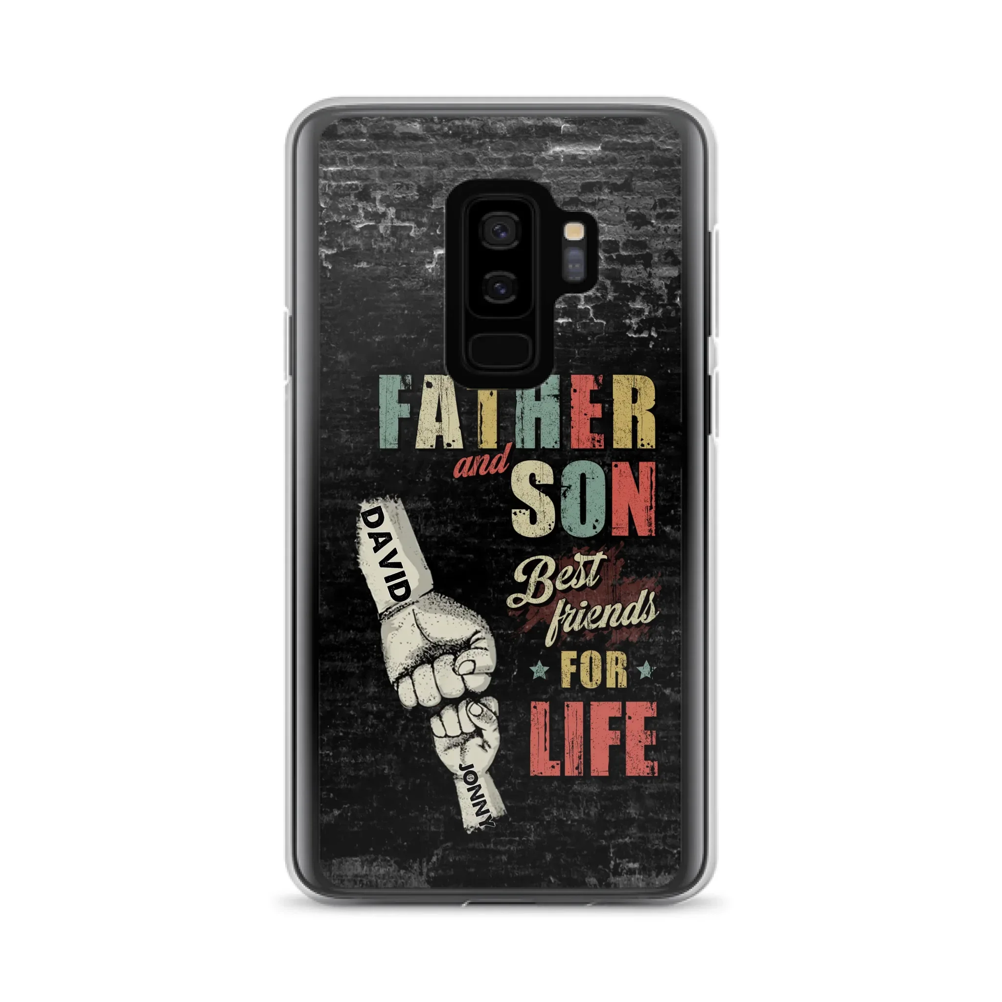 Custom Personalized Father Phone Case - Upto 5 Children - Father's Day Gift Idea from Sons/Daughters - Father And Son/Daughter Best Friends For Life - Case for iPhone/Samsung
