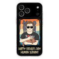 Personalized Cat Mom/ Dad iPhone/ Samsung Case - Gift Idea For Cat Lovers/ Father's Day/ Birthday - Happy Father's Day Human Servant