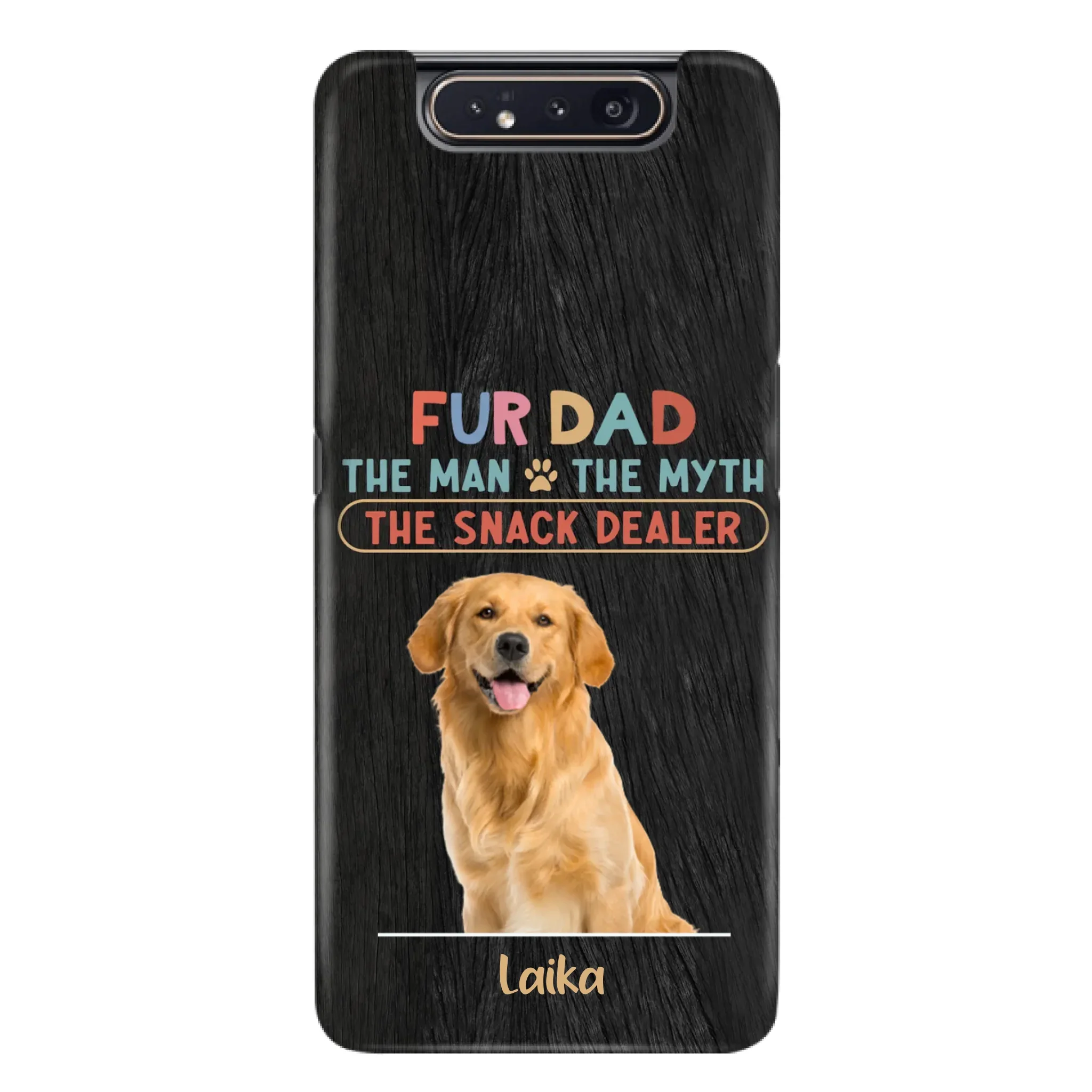 Custom Personalized Fur Dad Phone Case - Upload Photo - Upto 6 Pets - Father's Day Gift For Pet Lovers - Fur Dad The Man The Myth The Snack Dealer - Case for iPhone/Samsung