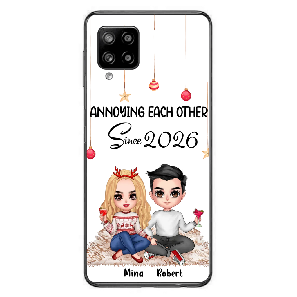 Custom Personalized Couple Phone Case - Christmas  Gift Idea For Couple - Annoying Each Other Since 2026 - Case for iPhone/Samsung