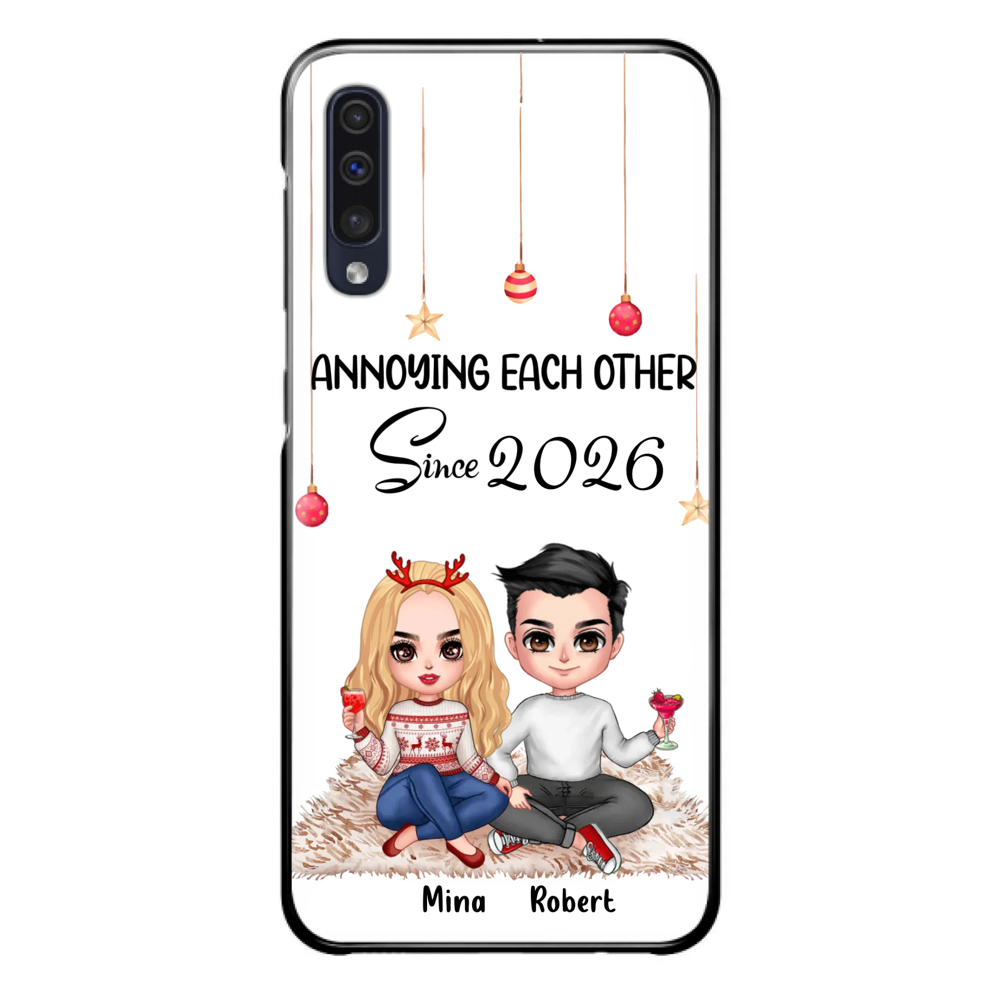 Custom Personalized Couple Phone Case - Christmas  Gift Idea For Couple - Annoying Each Other Since 2026 - Case for iPhone/Samsung