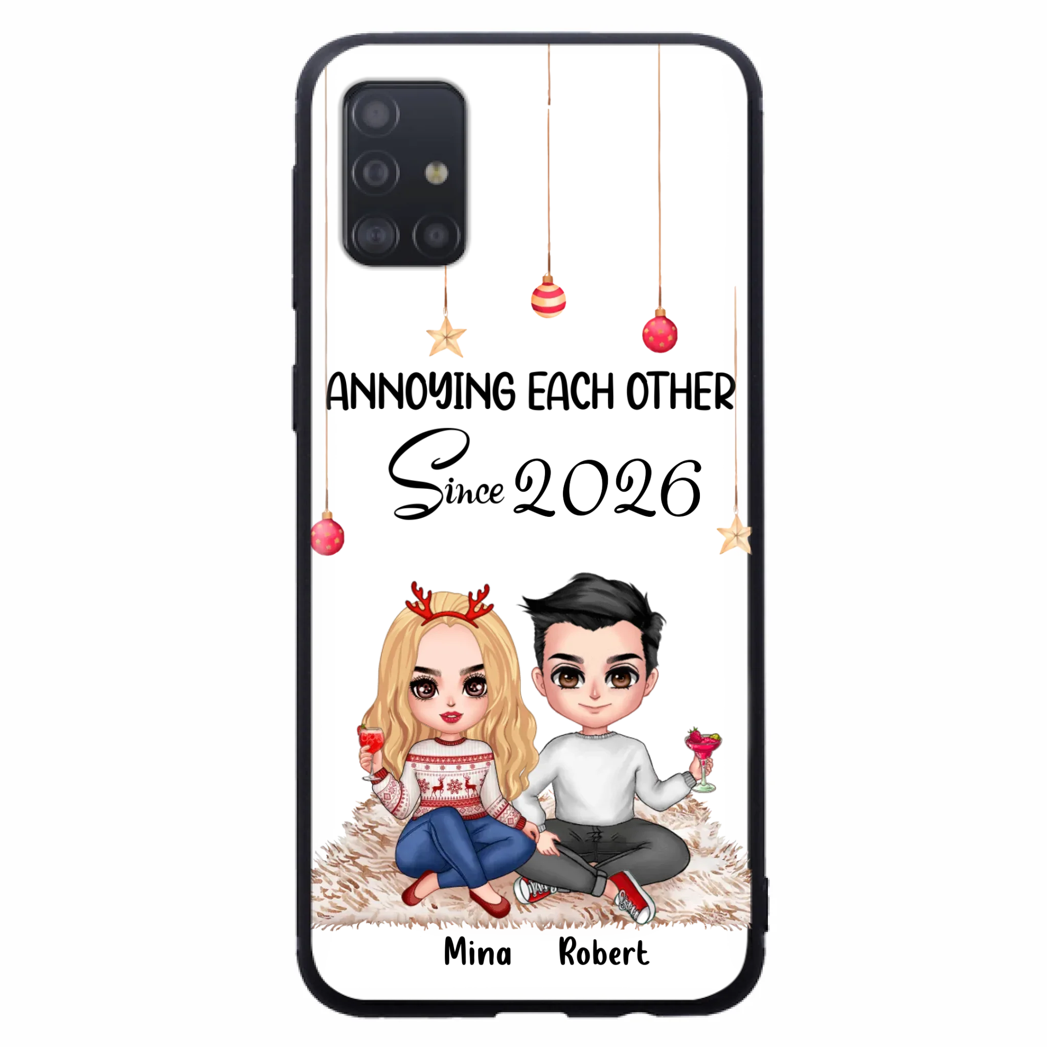 Custom Personalized Couple Phone Case - Christmas  Gift Idea For Couple - Annoying Each Other Since 2026 - Case for iPhone/Samsung