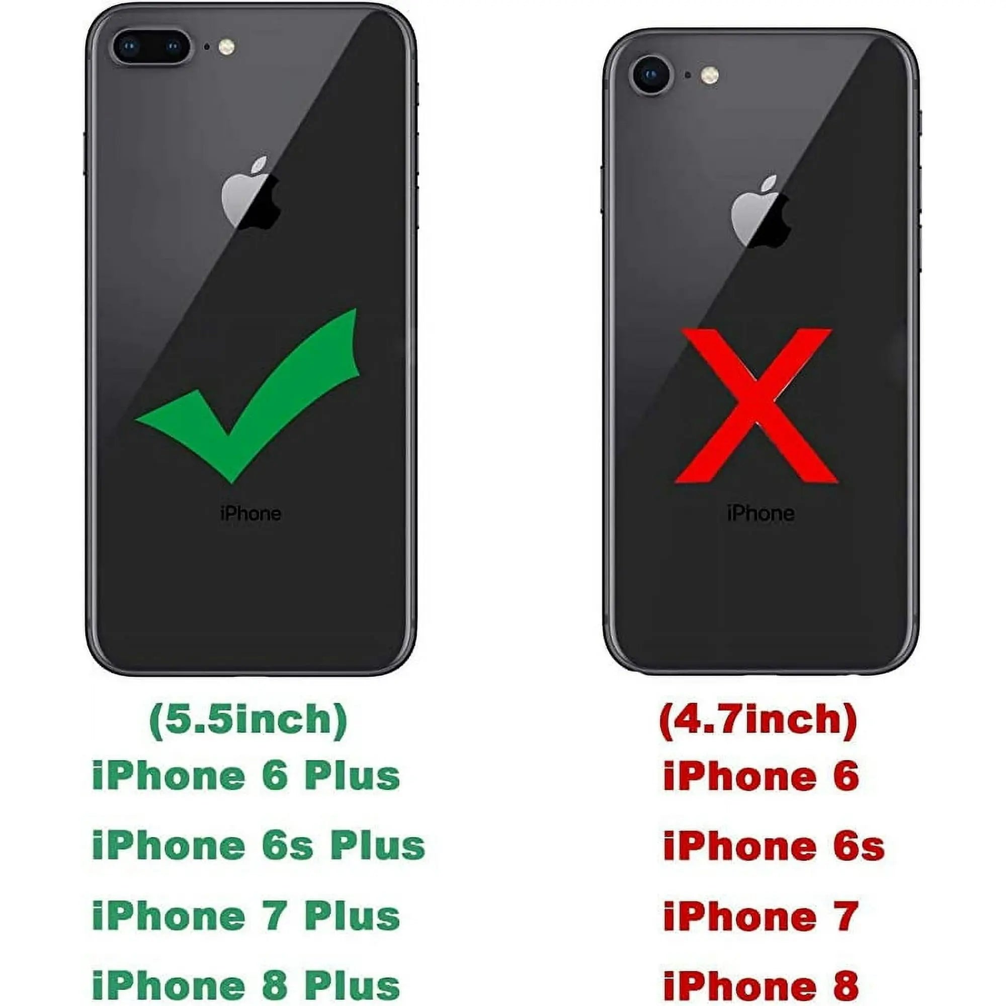 Entronix Case Compatible with iPhone 8 Plus/7 Plus - [Hard Back] Slim Clear