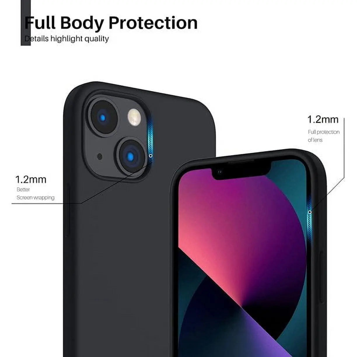 Entronix Case Compatible with iPhone 14 Plus - Soft-Touch Liquid Silicone